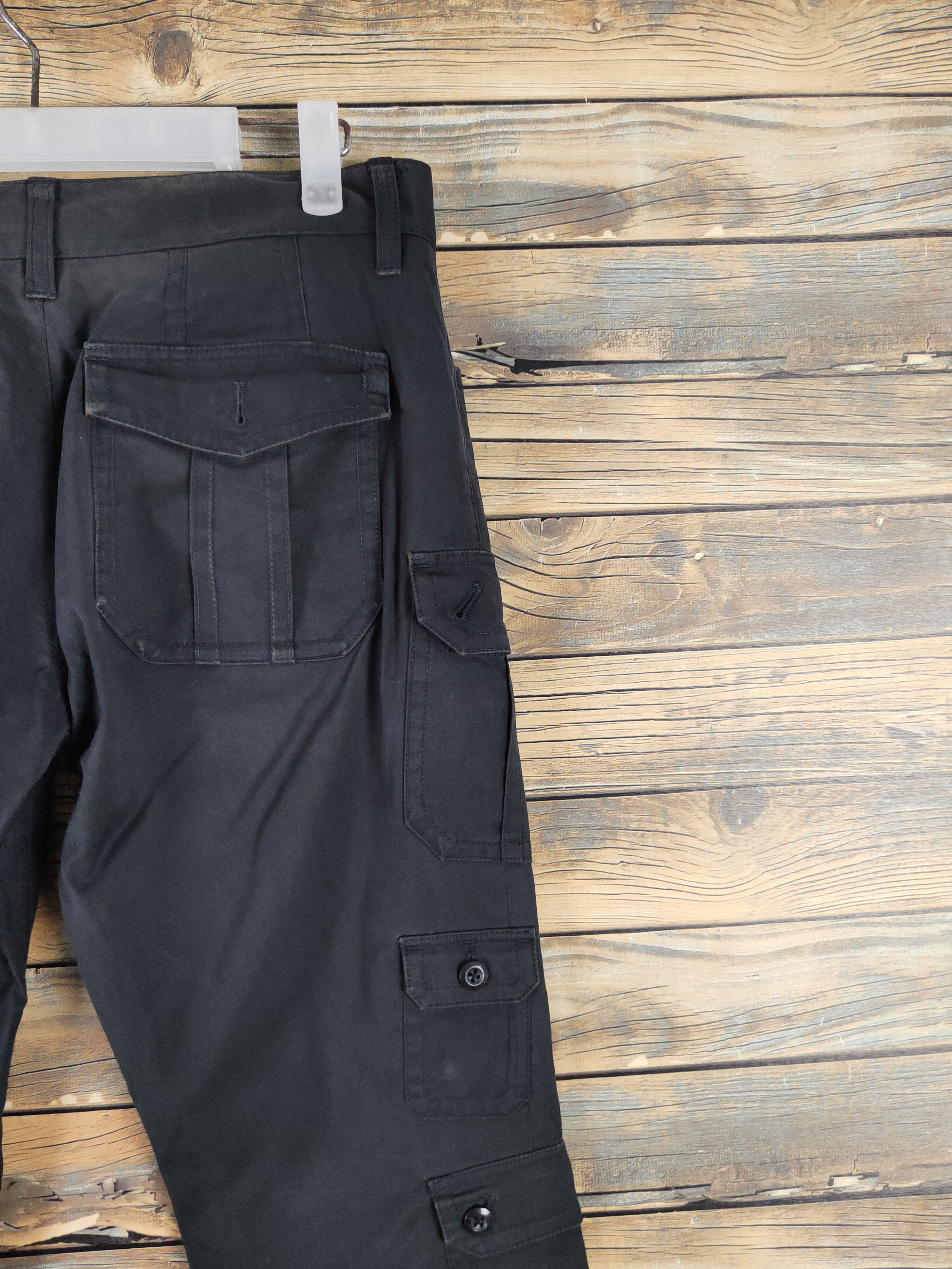 Japanese Brand Japanese Brand Black Multipocket Tactical Cargo Pants #W1899 Size US 31 - 10 Thumbnail