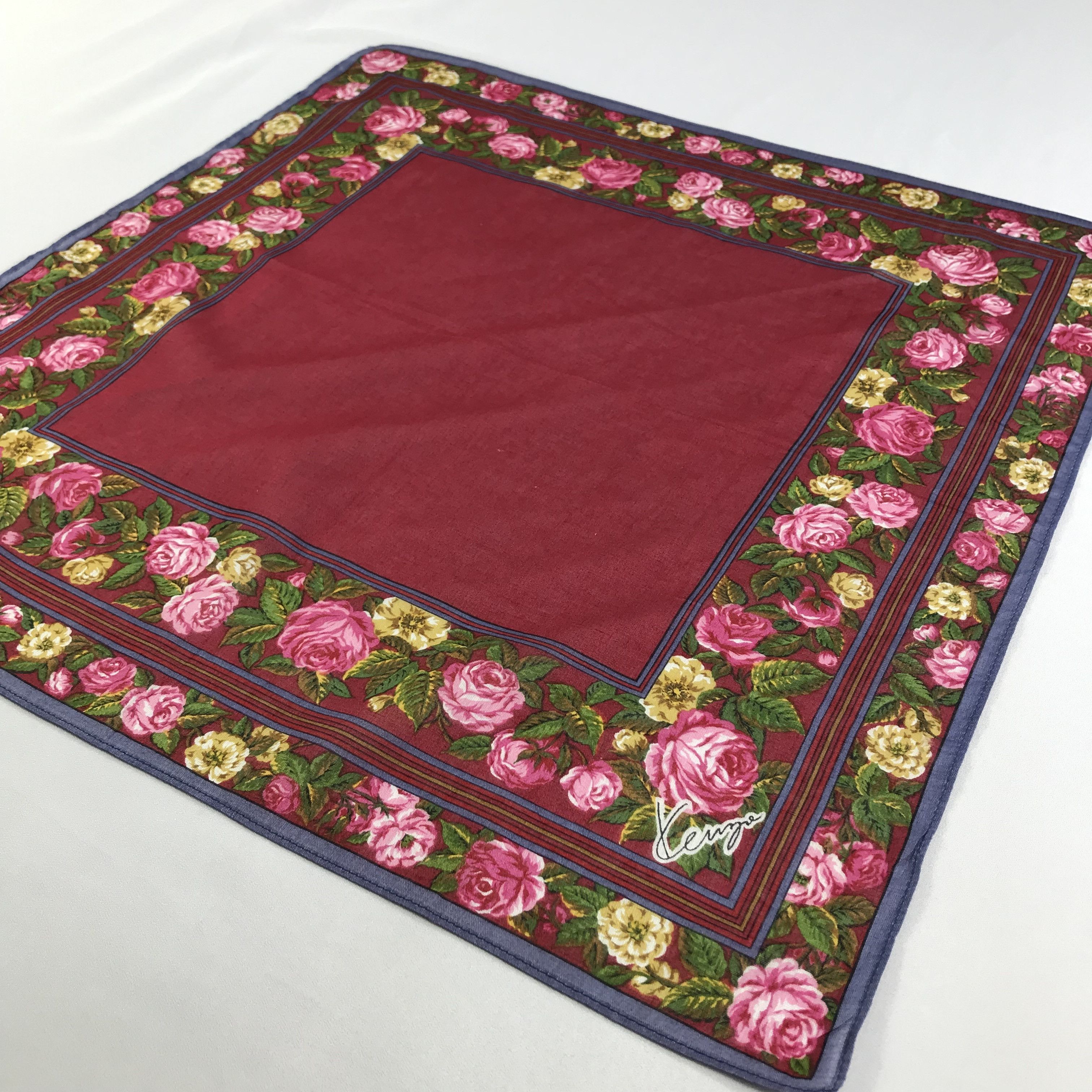 Kenzo × Vintage Kenzo Bandana / Handkerchief / Neckerchief - S2577 Size ONE SIZE - 2 Thumbnail