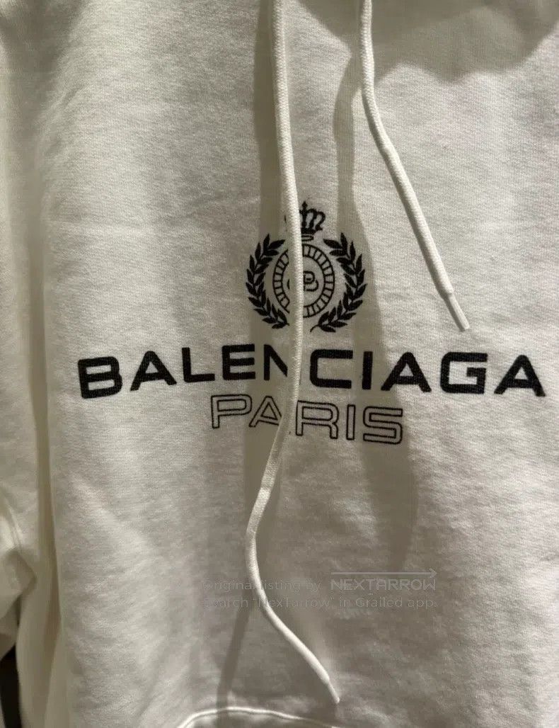 Balenciaga Balenciaga Fleece Hooded Sweatshirt Size US M / EU 48-50 / 2 - 2 Thumbnail