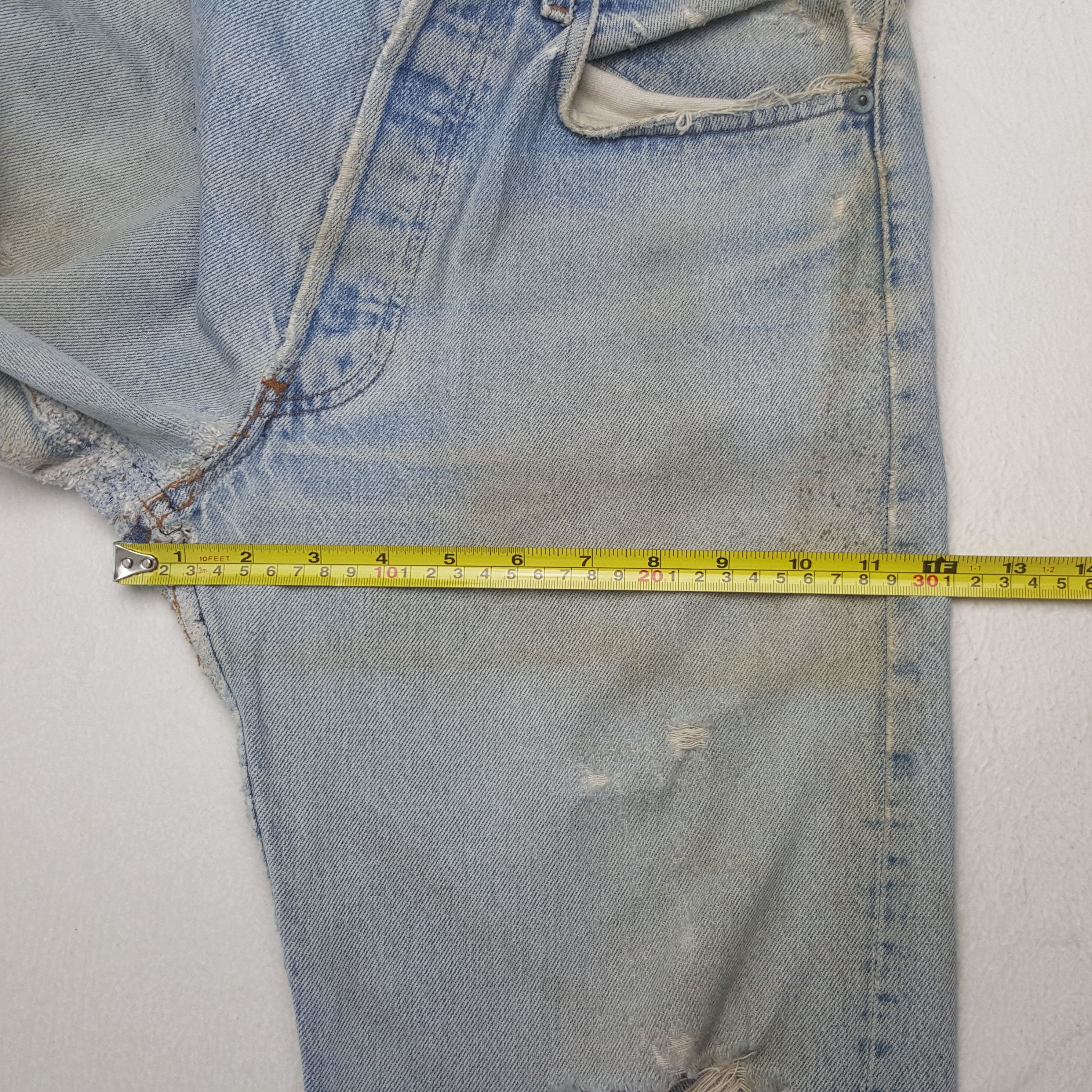 Levi's Vintage Clothing Vintage Levi's 501 USA Distressed Denim Jeans Size US 30 / EU 46 - 9 Thumbnail