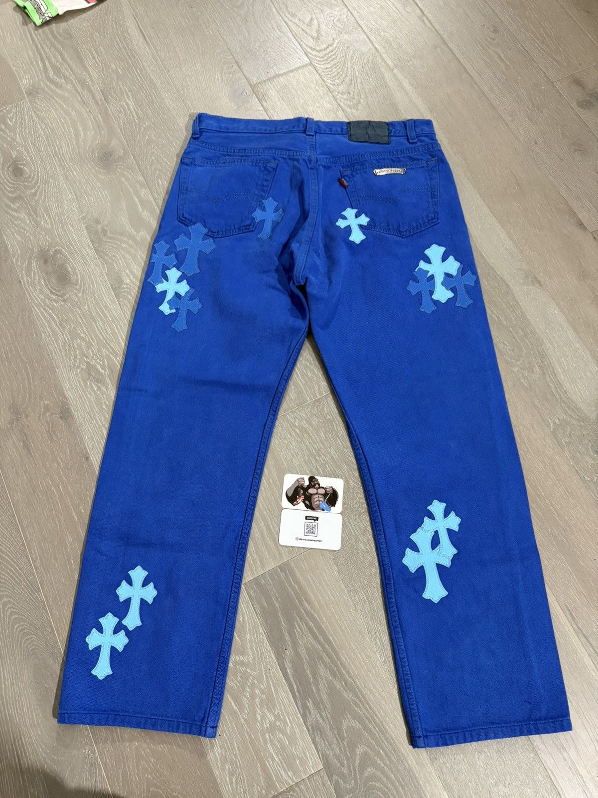 Chrome Hearts Chrome Hearts London Exclusive Levi’s Cross Patch Jeans Size US 32 / EU 48 - 3 Thumbnail