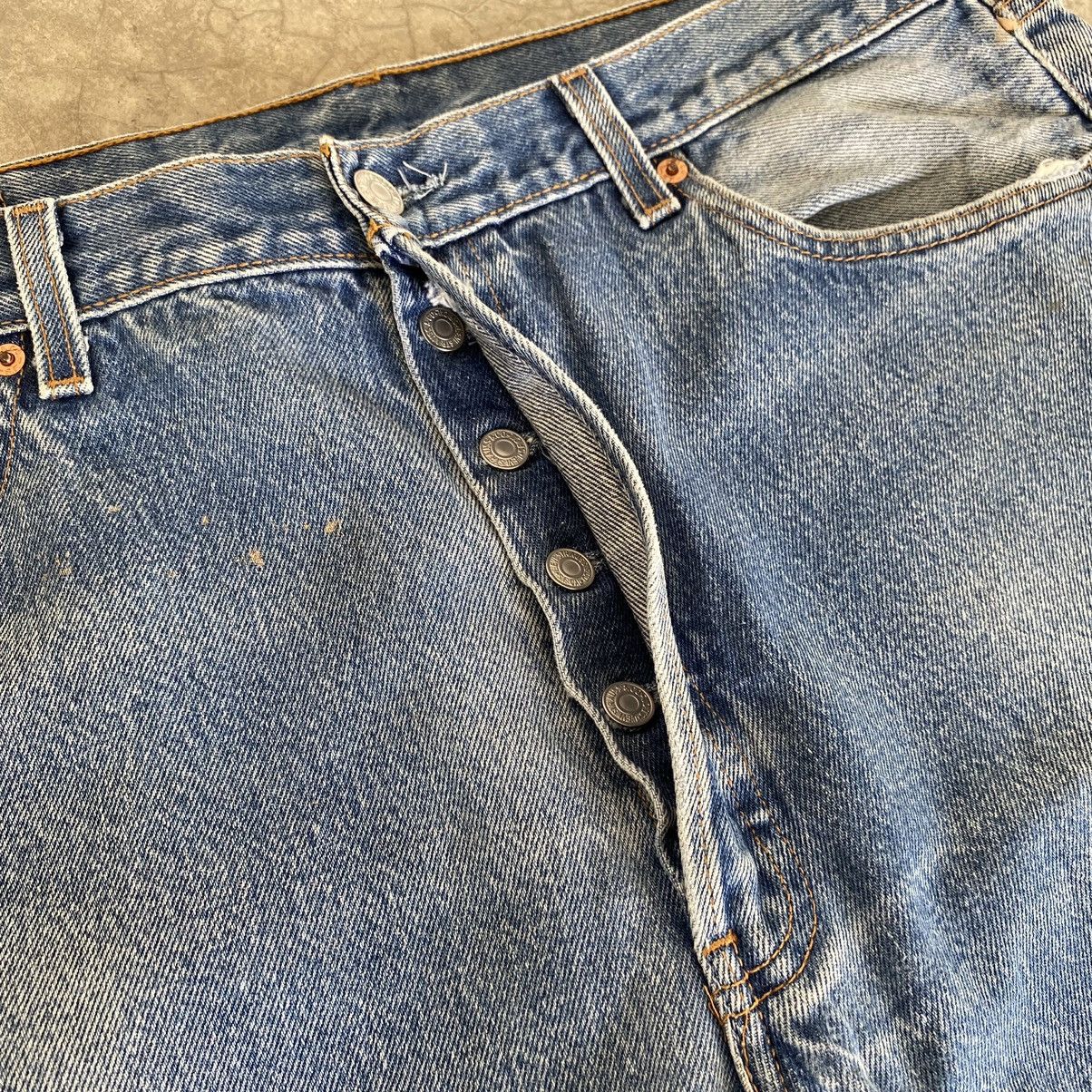 Levi's Size 36x30 VTG Late 90’s Levis 501 Stonewashed Blue Jeans Size US 36 / EU 52 - 13 Thumbnail