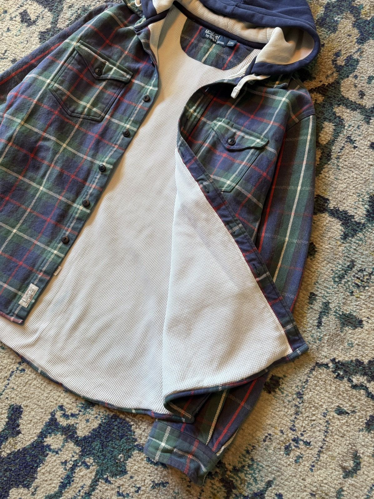 Polo Ralph Lauren Grail polo tartan thermal lined button up hoodie Size US XL / EU 56 / 4 - 2 Thumbnail
