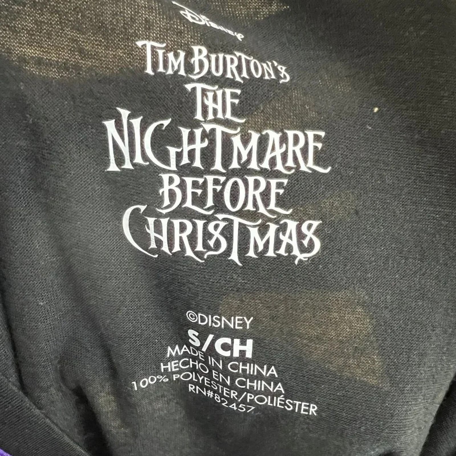 Disney Disney Nightmare Before Christmas Women's 3/4 Sleeve Dorm S Size ONE SIZE - 4 Thumbnail
