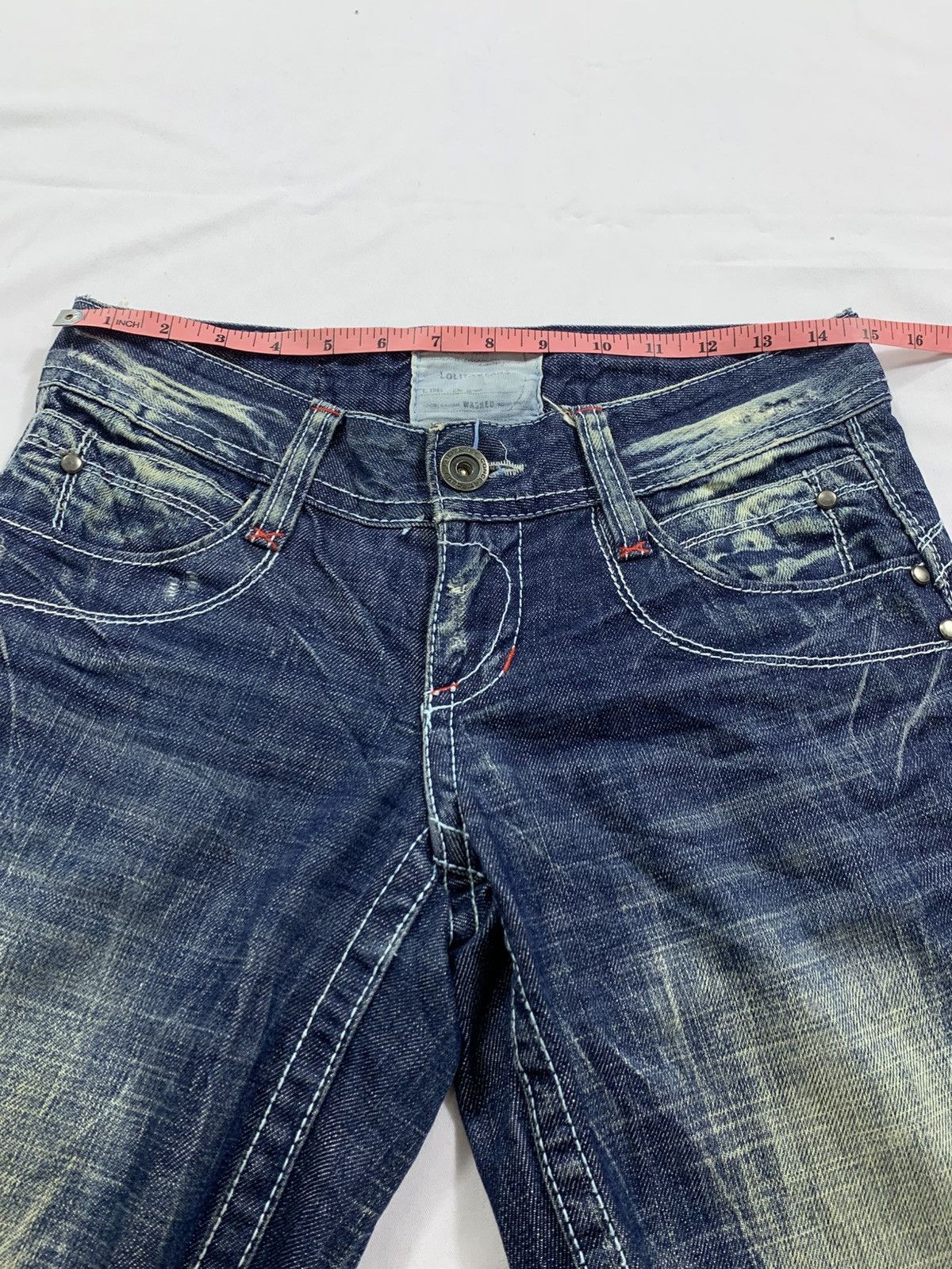 Tornado Mart Sick Lolita Washed Flared Jeans Denim pants Like Tornado Size US 30 / EU 46 - 6 Thumbnail