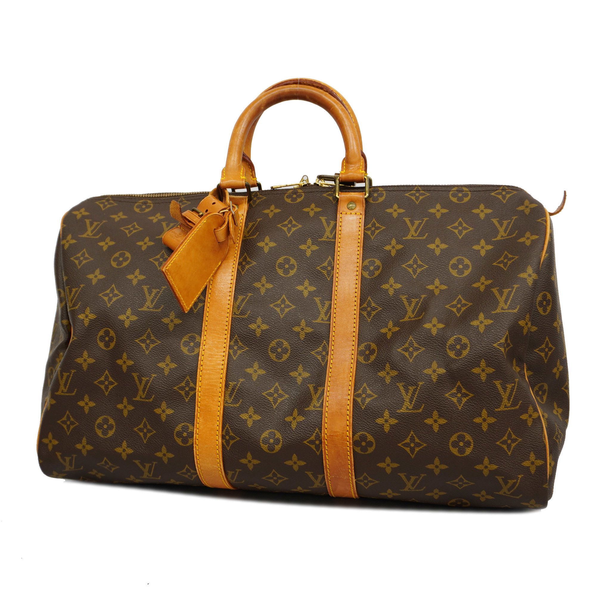 LOUIS VUITTON Boston bag M41428 Keepall 45 vintage Monogram canvas Brown  unisex Used