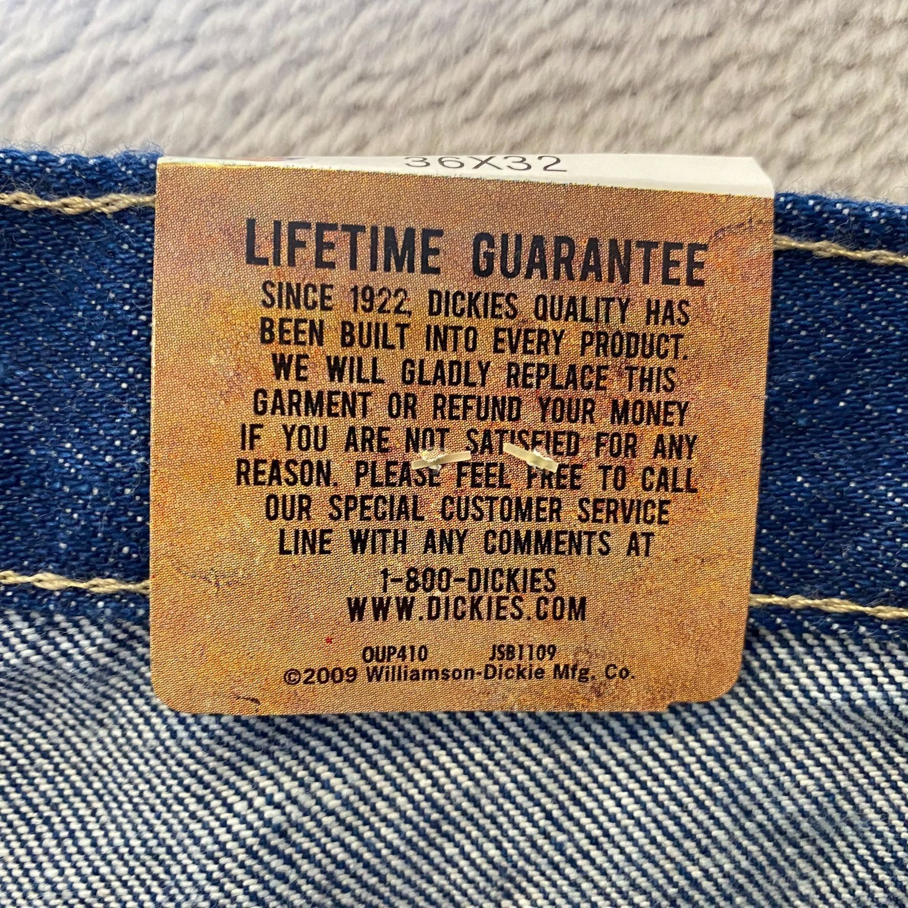 Dickies Dickies Mens Jeans 36x32 Relaxed Fit Blue Denim Durable 100% Size US 38 / EU 54 - 13 Thumbnail