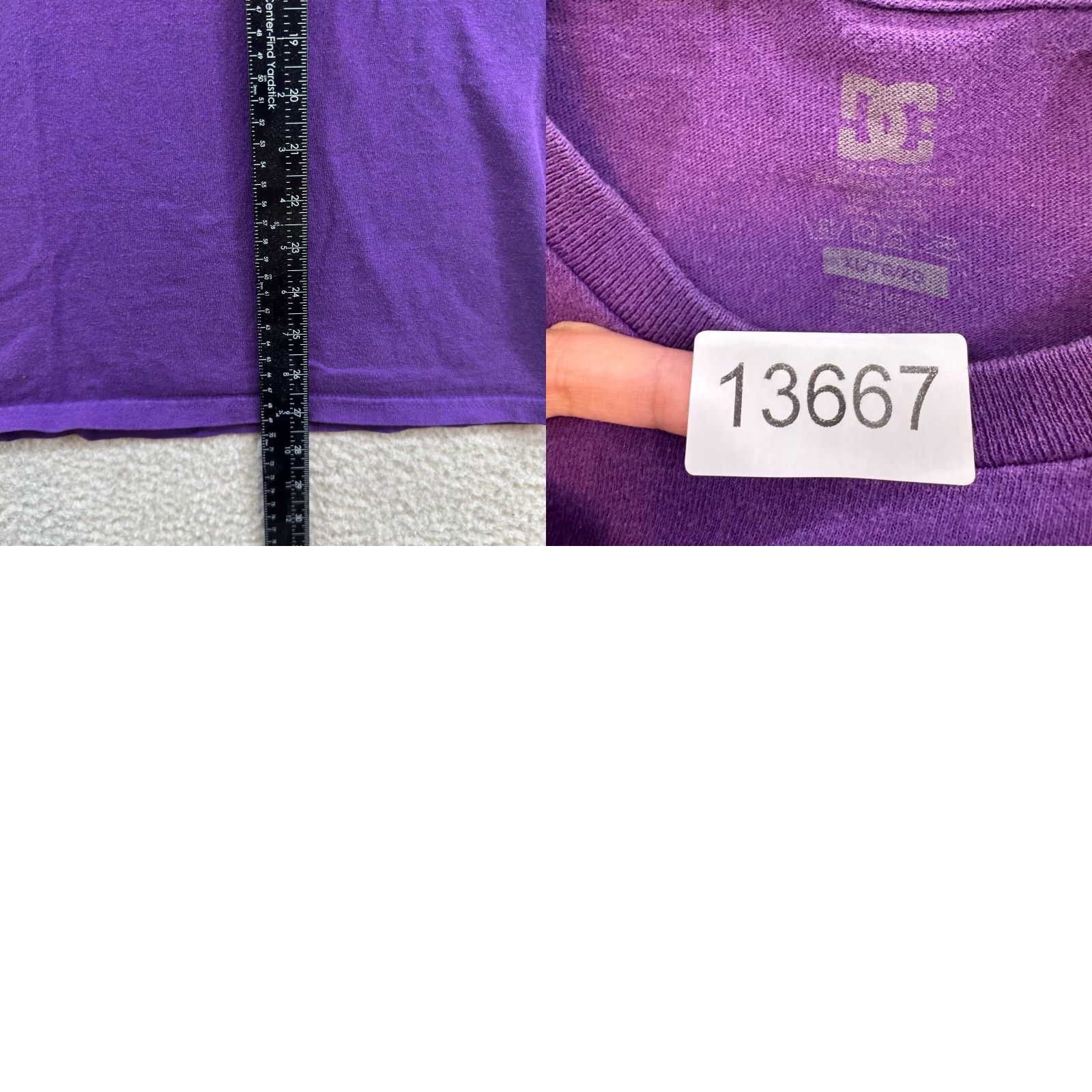 Logo 7 VINTAGE DC T-Shirt Purple XL Logo Graphic Skater Grunge Unisex Size US XL / EU 56 / 4 - 8 Thumbnail