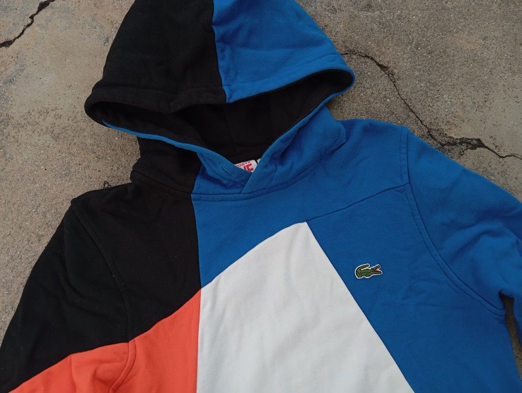 Lacoste Lacoste hoodie🐊 Multicolor Colorblock 🔵🟠⚪⚫ Size US XS / EU 42 / 0 - 3 Thumbnail
