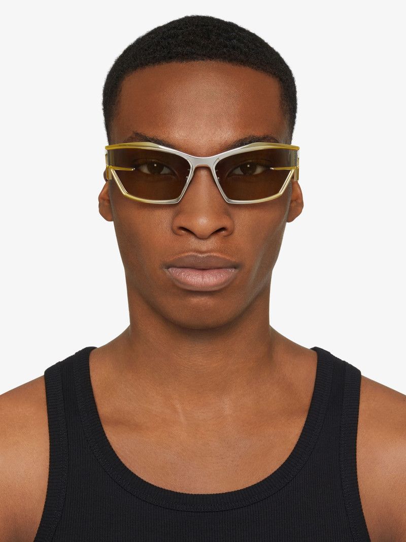 Givenchy o1n1vont0326 Size:OS/Giv Cut Unisex Sunglasses in White/Grey Size ONE SIZE - 5 Thumbnail