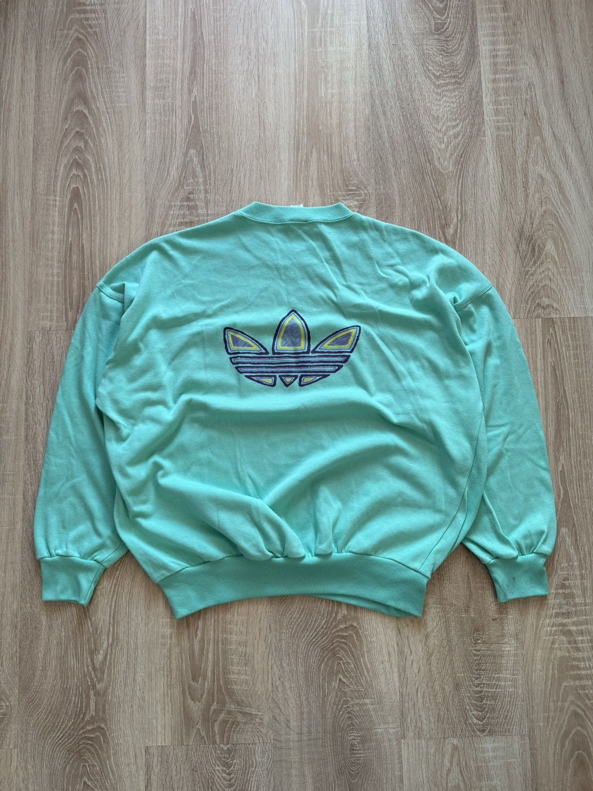 Adidas × Vintage Adidas vintage 80s 90s big double side logo sweatshirt Size US M / EU 48-50 / 2 - 4 Thumbnail
