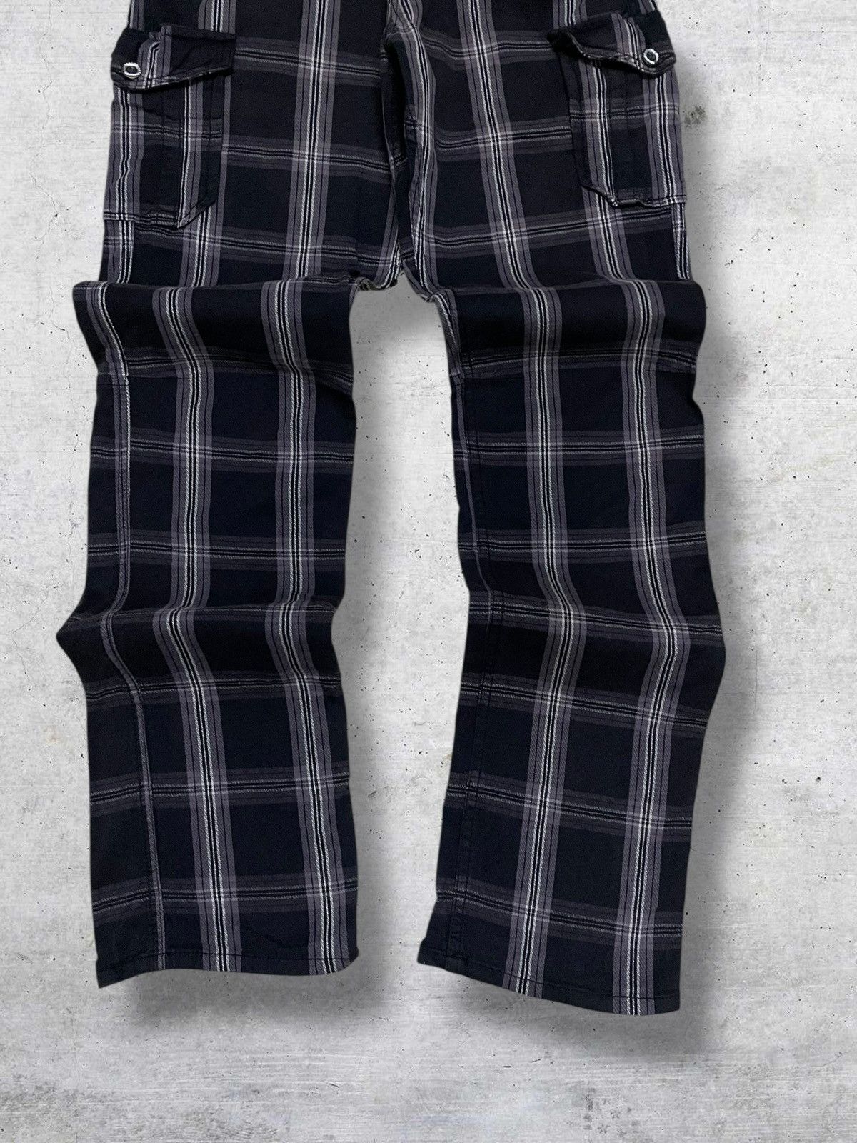 Japanese Brand VINTAGE DOUBLE FOCUS JAPAN DESIGNER 90S PUNK CHECKERED PANT Size US 29 - 3 Thumbnail