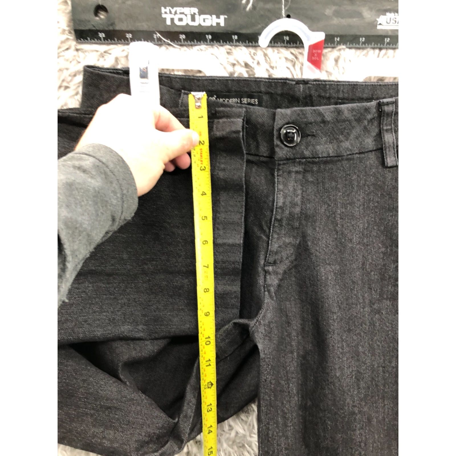 Lee Lee Modern Series Curvy Jeans Size 10 Womens Mid Rise Dark Wash Black Denim Jeans Size 32" / US 10 / IT 46 - 5 Thumbnail