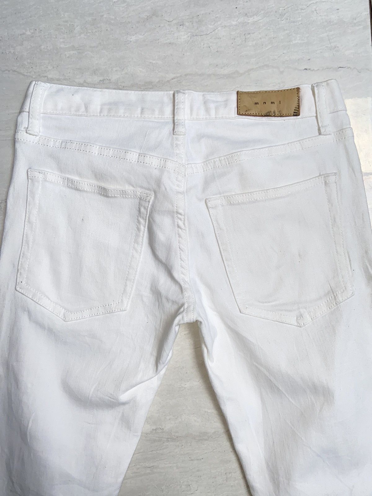 MNML MNML Zipper Skinny White Pants Size US 30 / EU 46 - 12 Thumbnail
