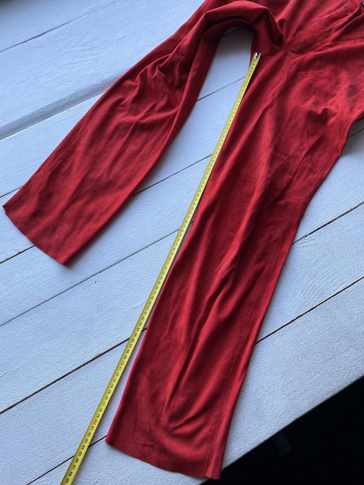 Roberto Cavalli × Vintage 🔥80s Roberto Cavalli Italy Designer Leather Suede 28 Pants Size 28" / US 6 / IT 42 - 9 Thumbnail