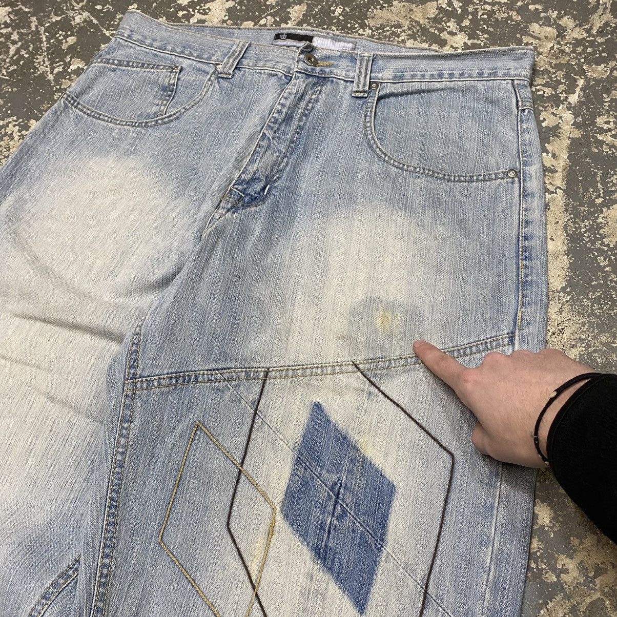 Southpole × Vintage Vintage Southpole Patchwork Reworked Y2K Denim Baggy Jeans Size US 39 - 3 Thumbnail