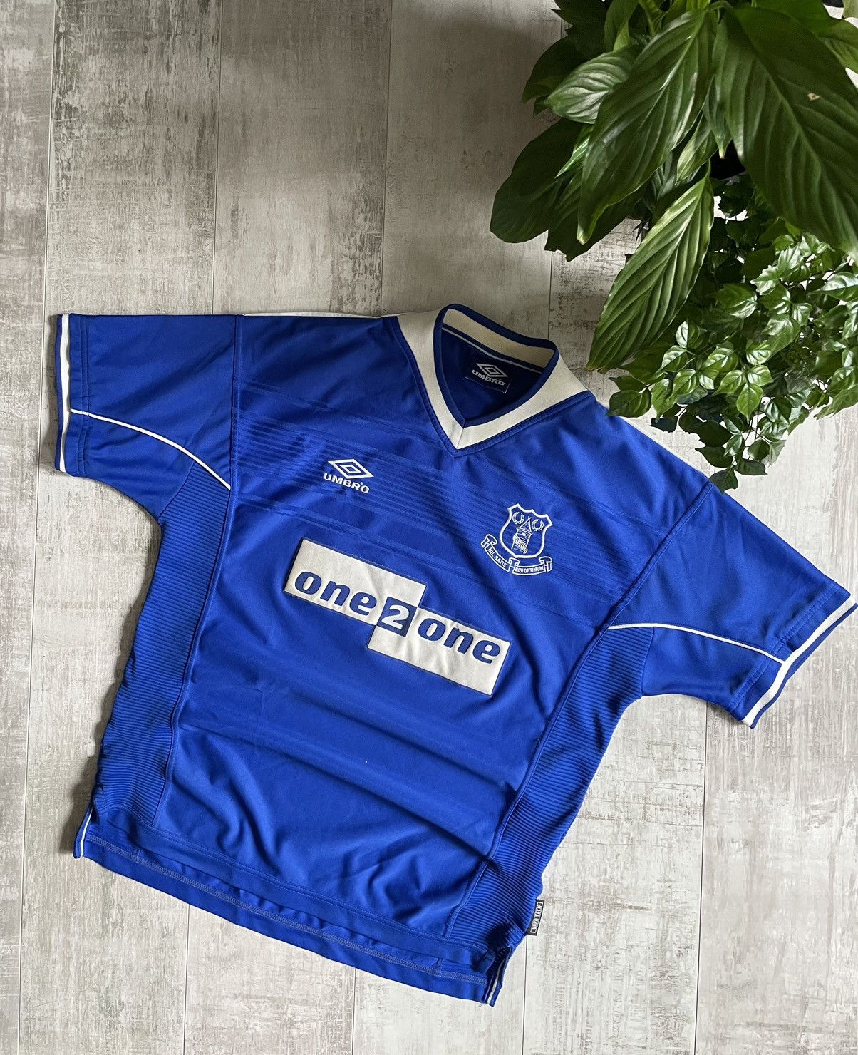 Maillot De Foot Vintage Everton Domicile 1998/99 - Umbro Taille XL, Occasion, Bleu