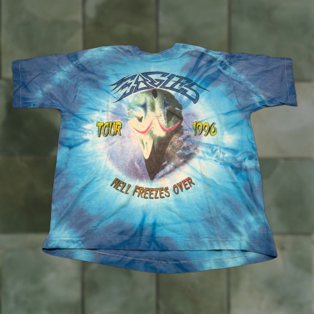 Vintage Vintage Eagles Hell Freezes Over Travis Scott Tes | Grailed