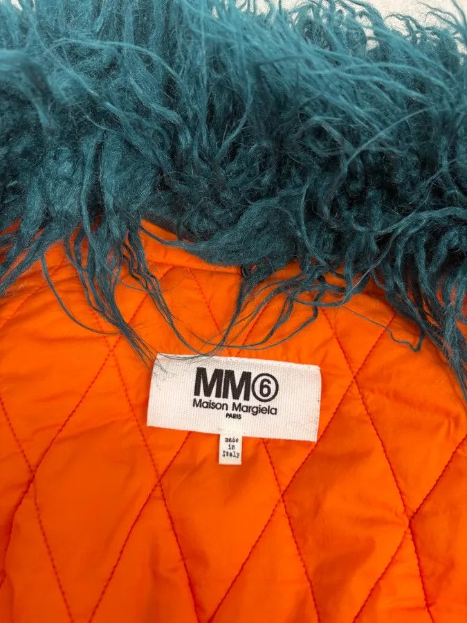Maison Margiela AW2018 Maison Margiela Orange Navy Fur Collar Bomber Jacket Size US M / EU 48-50 / 2 - 7 Thumbnail