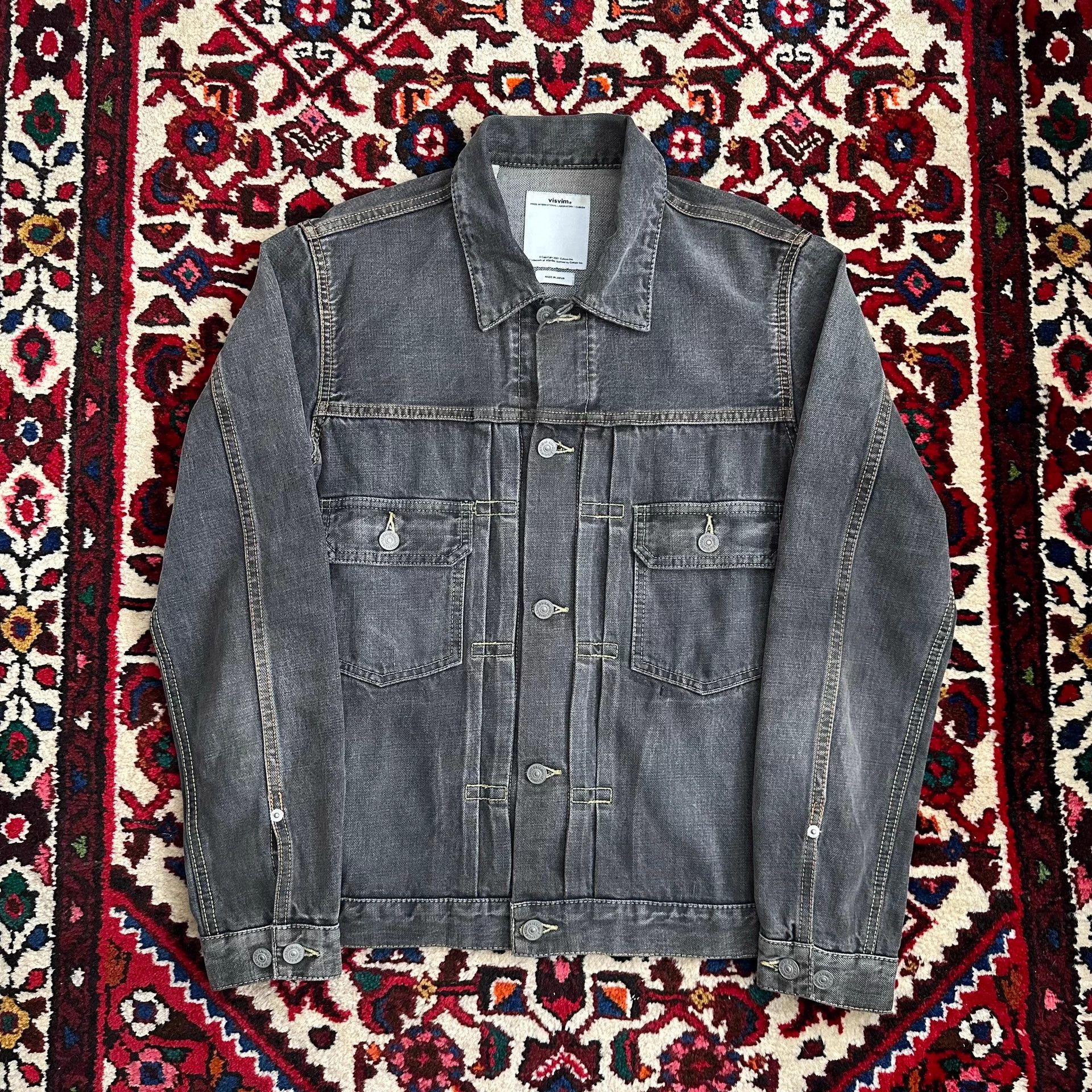 Visvim visvim 14aw 101 denim jacket black size 2 Size US M / EU 48-50 / 2 - 1 Thumbnail