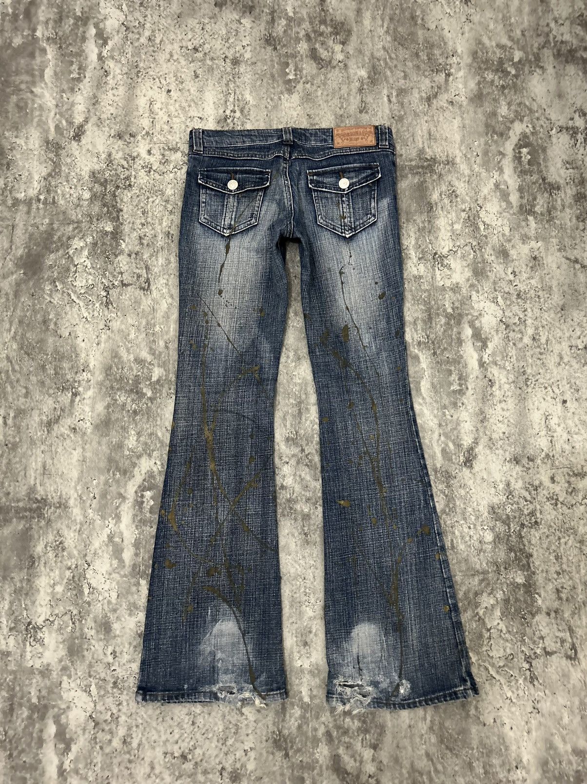 If Six Was Nine × Japanese Brand × Le Grande Bleu (L.G.B.) Vintage Orignal Jeans Distressed Flare Pans Size US 30 / EU 46 - 5 Thumbnail