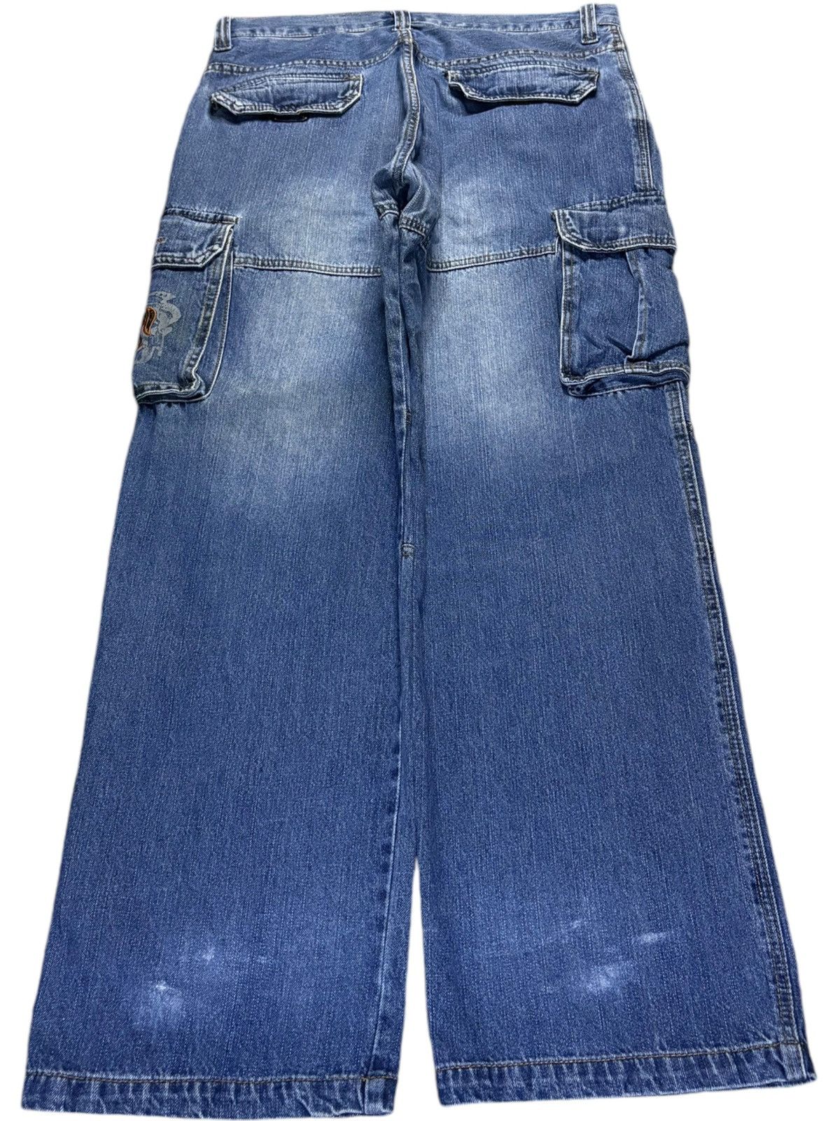 Japanese Brand Vintage Japanese Brand Mud Wash Baggy Cargo Jeans Size US 34 / EU 50 - 2 Thumbnail