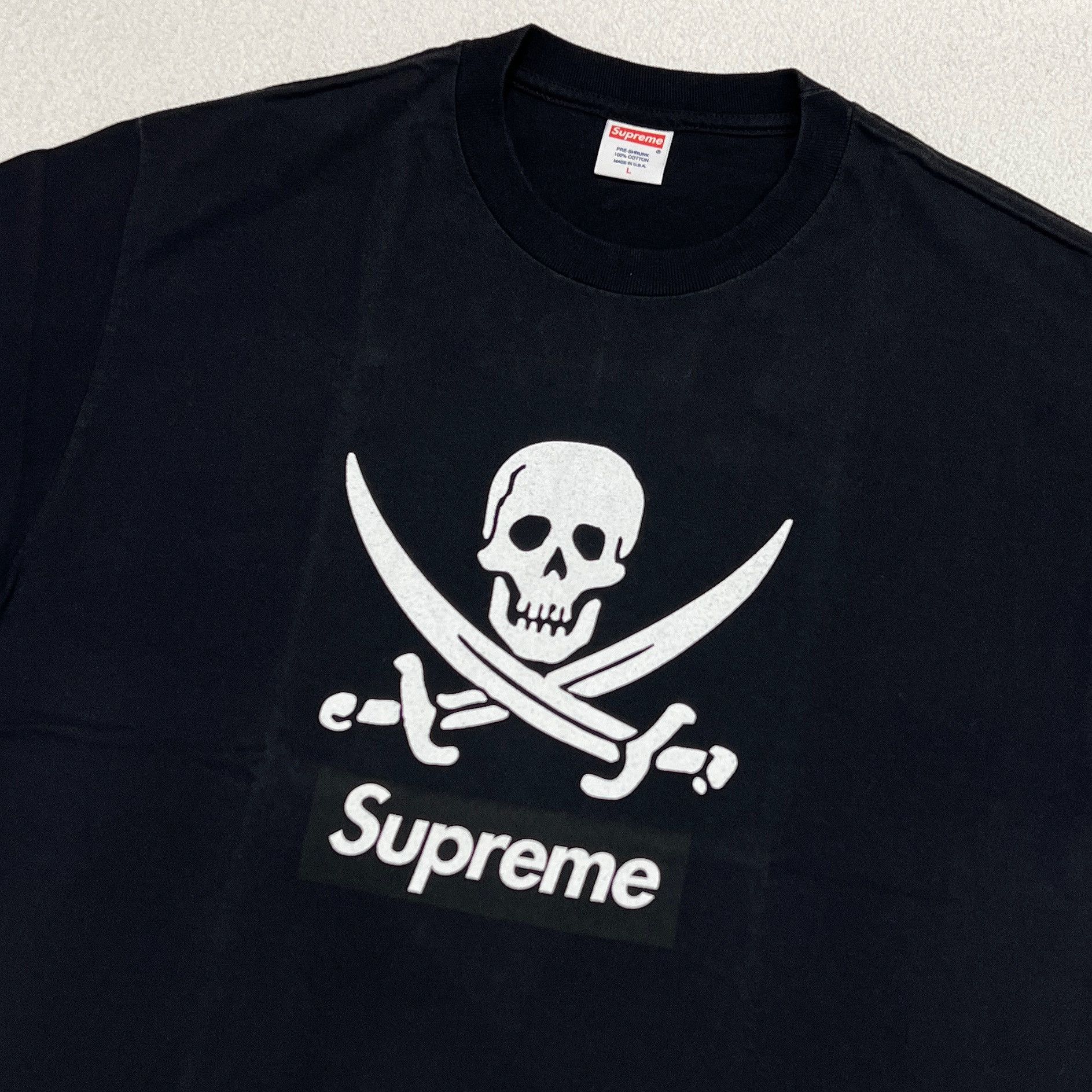 Neighborhood × Supreme Supreme SS07 Neighborhood Skull Box Logo Tee Black Size US L / EU 52-54 / 3 - 6 Thumbnail