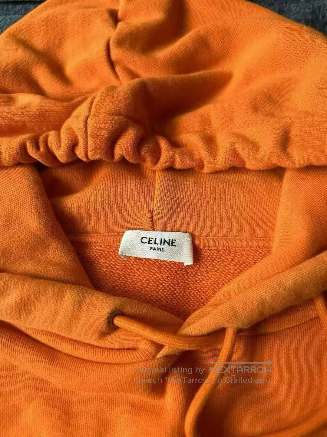 Celine Celine Orange Logo Hoodie. Size US L / EU 52-54 / 3 - 3 Thumbnail