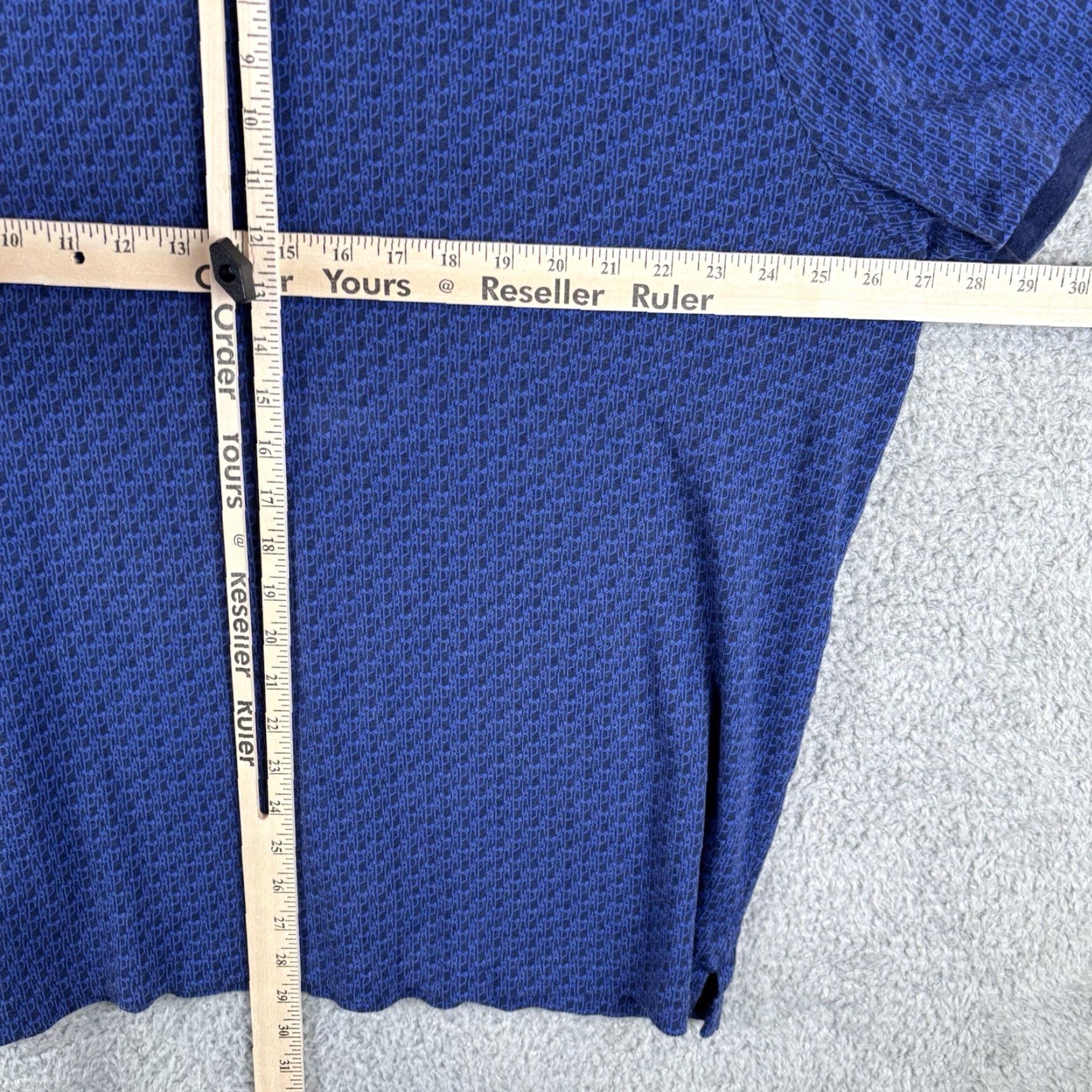 Polo Ralph Lauren Polo Ralph Lauren Shirt Mens 2XL Navy Geometric Classic Fit Soft Cotton Golf Size US XXL / EU 58 / 5 - 7 Thumbnail