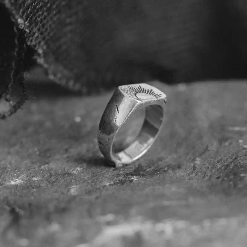Jewelry New Punk Style Sunrise Dusk Ring Size ONE SIZE - 4 Thumbnail