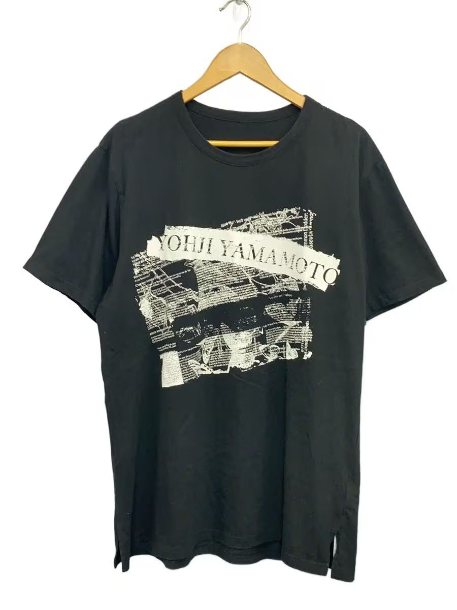 Yohji Yamamoto Newspaper Logo Tee Size US L / EU 52-54 / 3 - 1 Thumbnail