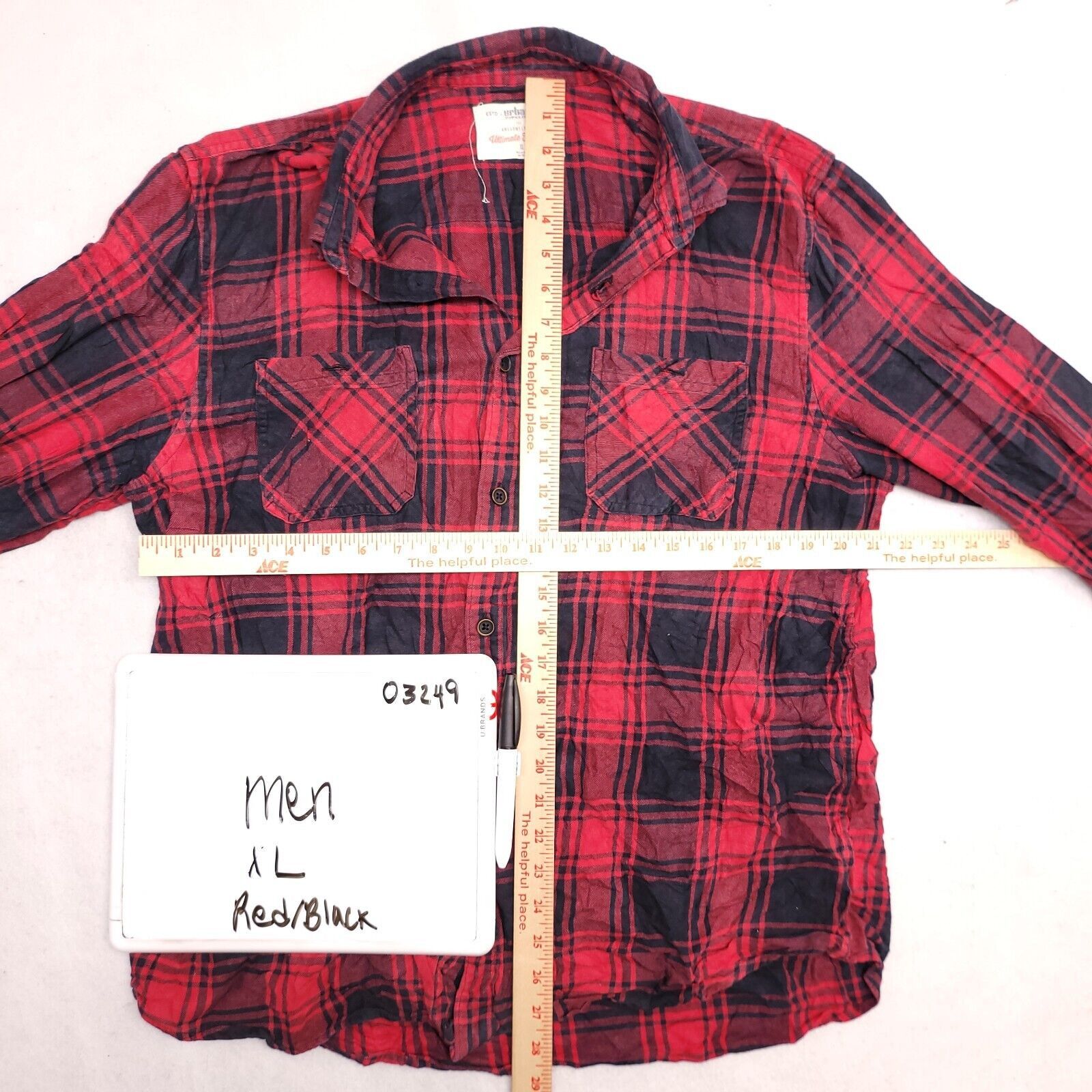 Urban Pipeline Urban Pipeline Tartan Flannel Shirt Mens Size XL Red Black Size US XL / EU 56 / 4 - 6 Thumbnail