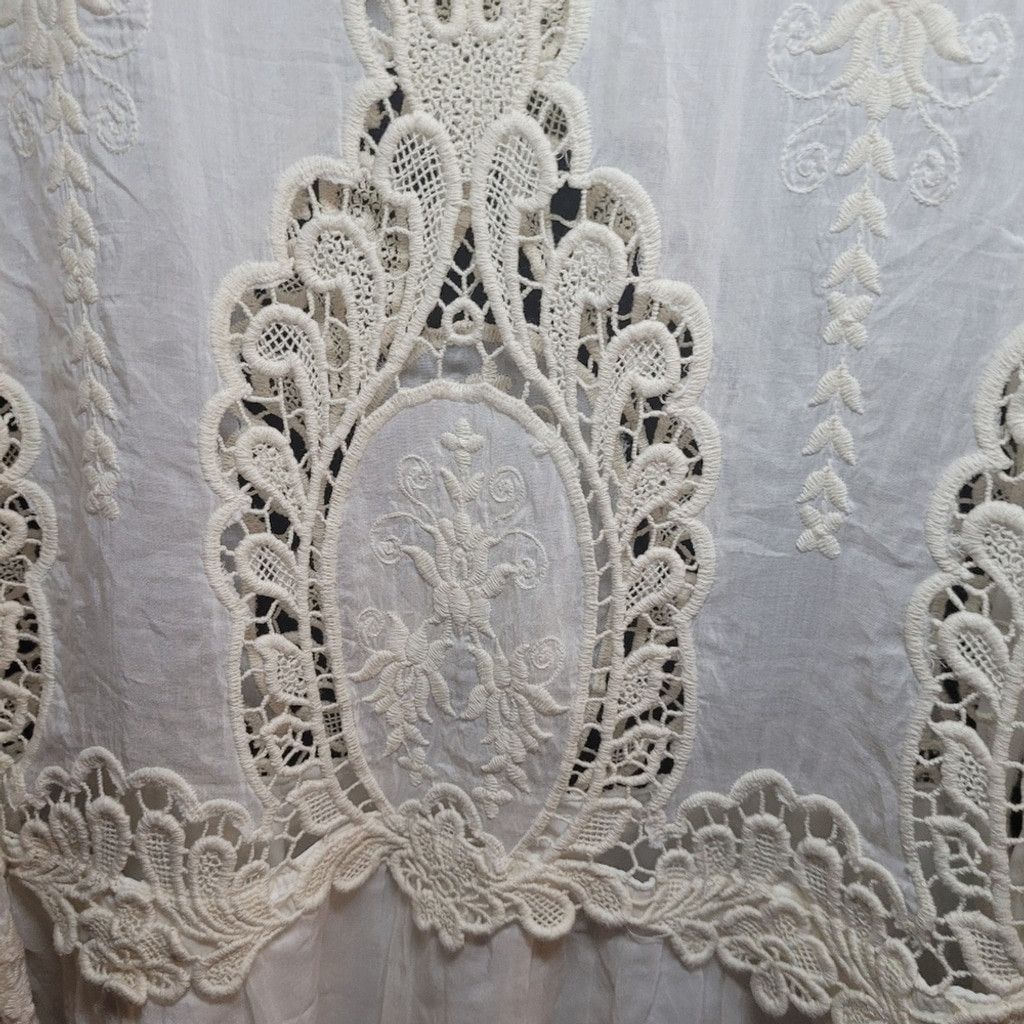 Dolce Vita Dolce Vita, dress, embroidered, off white, Small, EUC Size XS / US 0-2 / IT 36-38 - 5 Thumbnail