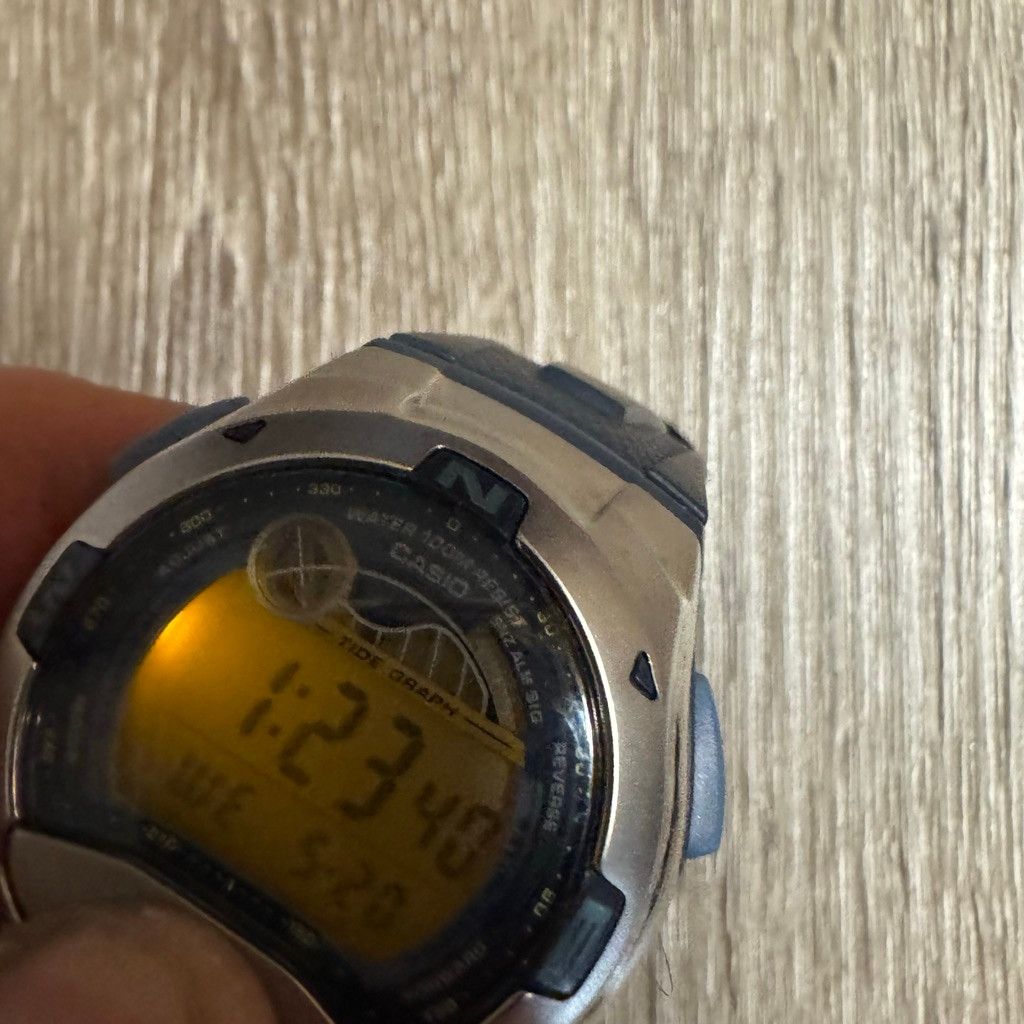 Casio Casio W753 Watch Tide Graph Moon Phase 100M Water Resistant Size ONE SIZE - 5 Thumbnail