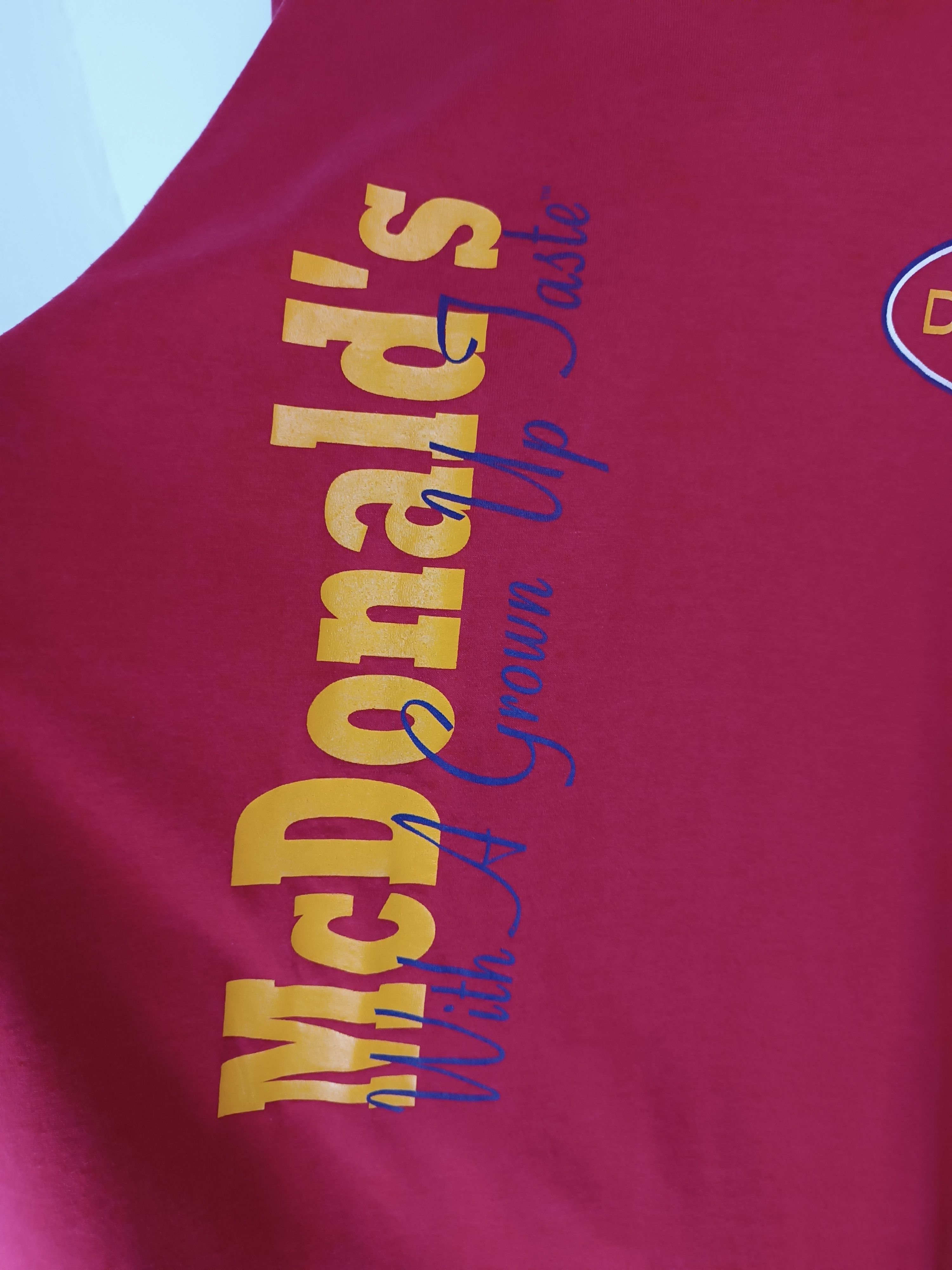 Vintage VINTAGE '94 MCDONALD'S DELUXE PROMO TEE MCD BURGER VERY RARE Size US L / EU 52-54 / 3 - 18 Thumbnail