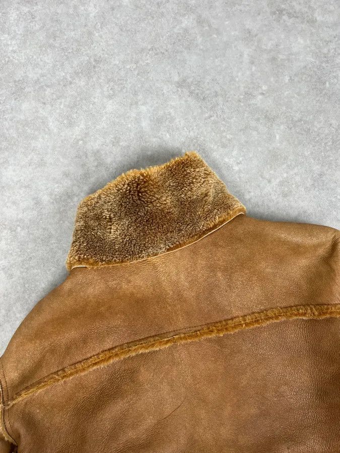 Dirk Bikkembergs 2000s Dirk Bikkembergs Camel Leather Shearling Jacket Size US M / EU 48-50 / 2 - 7 Thumbnail