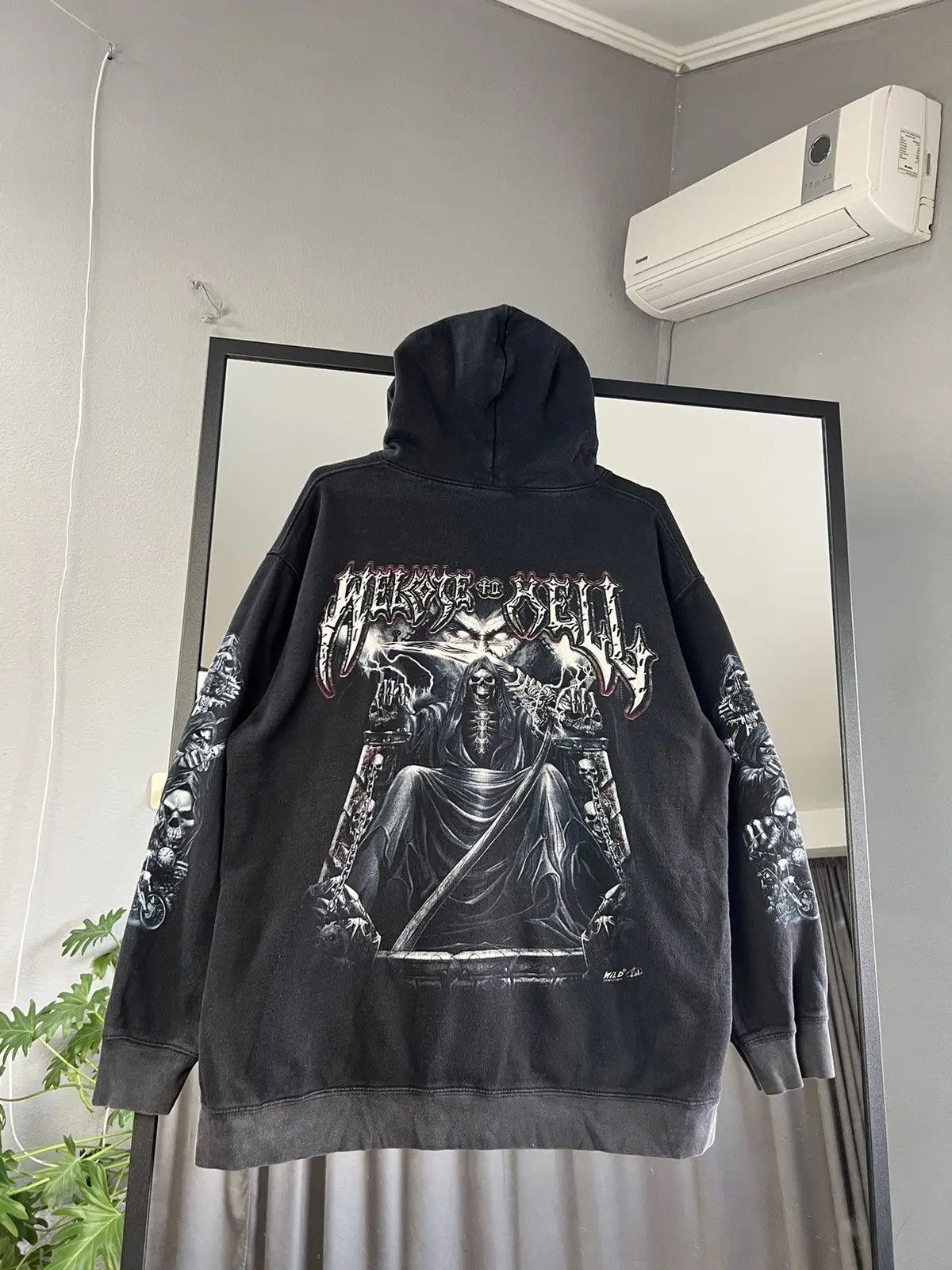 Band Tees Rare Venom Hoodie Welcome to Hell Wild Y2K vintage Motörhead Size US XL / EU 56 / 4 - 1 Thumbnail