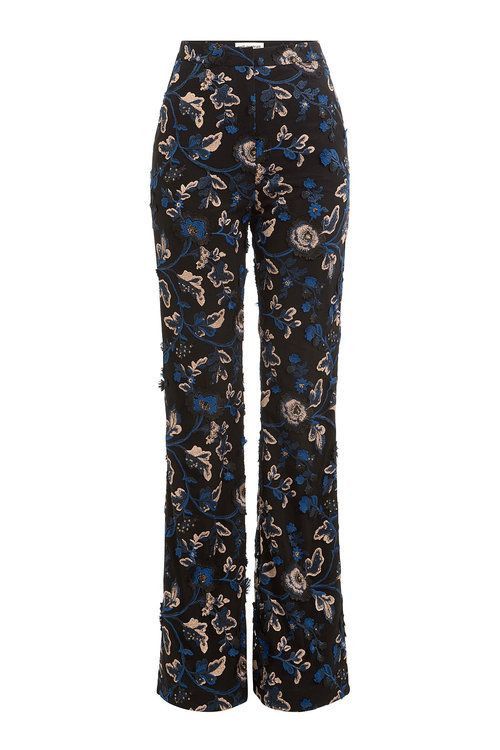 Self-Portrait Self-Portrait Floral Print Wide Leg Pants Size 26" / US 2 / IT 38 - 3 Thumbnail