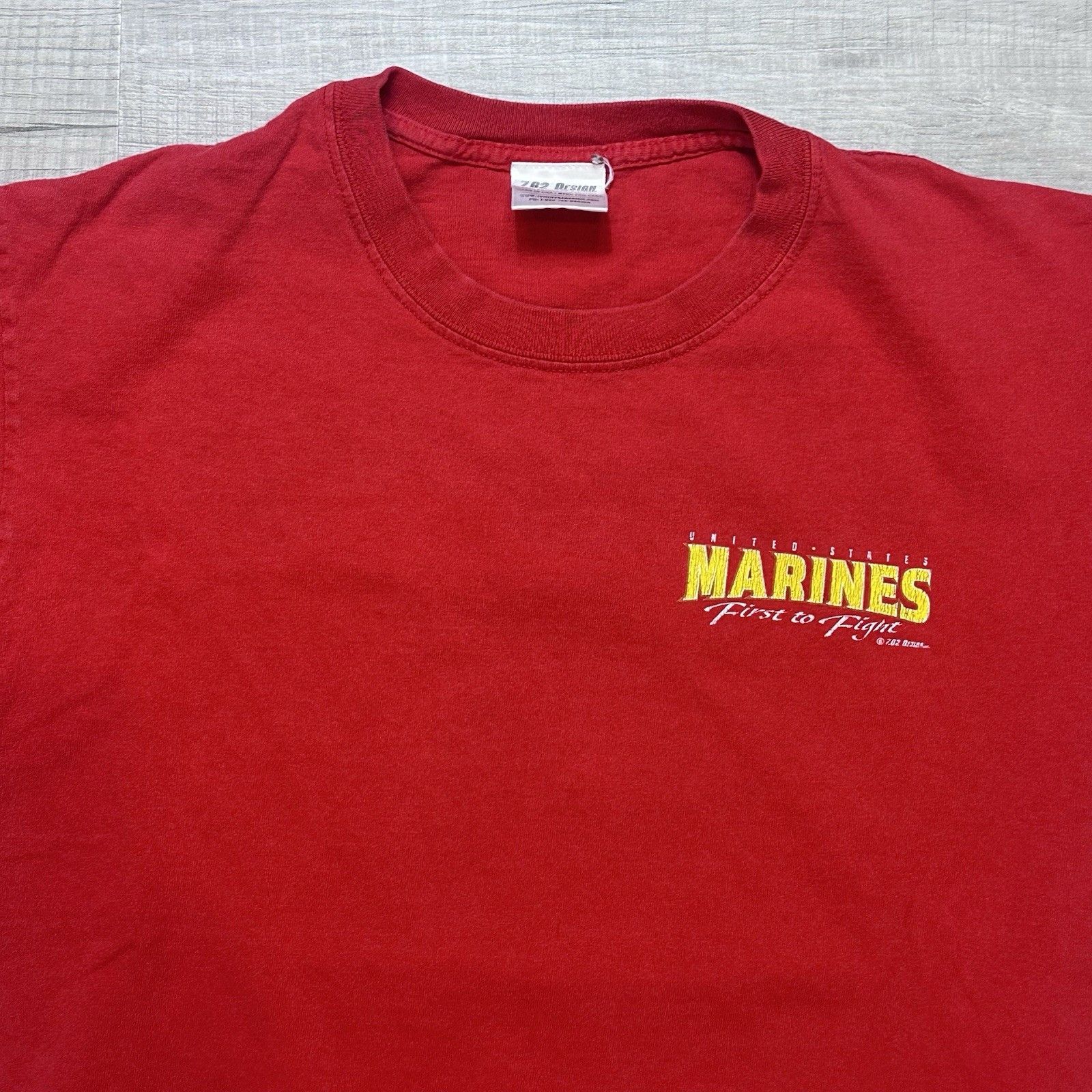 Vintage Vintage Marines Tee Mens United States First To Fight USMC Size US M / EU 48-50 / 2 - 6 Thumbnail