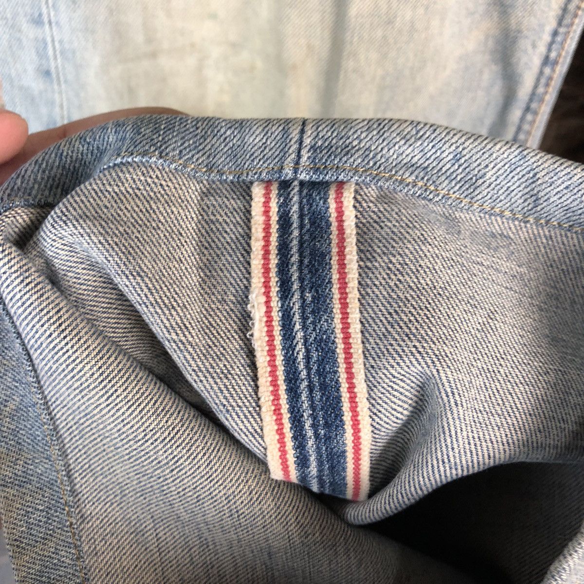 Lee Lee vintage selvedge Distressed Denim Pants #A2391 Size US 34 / EU 50 - 10 Thumbnail