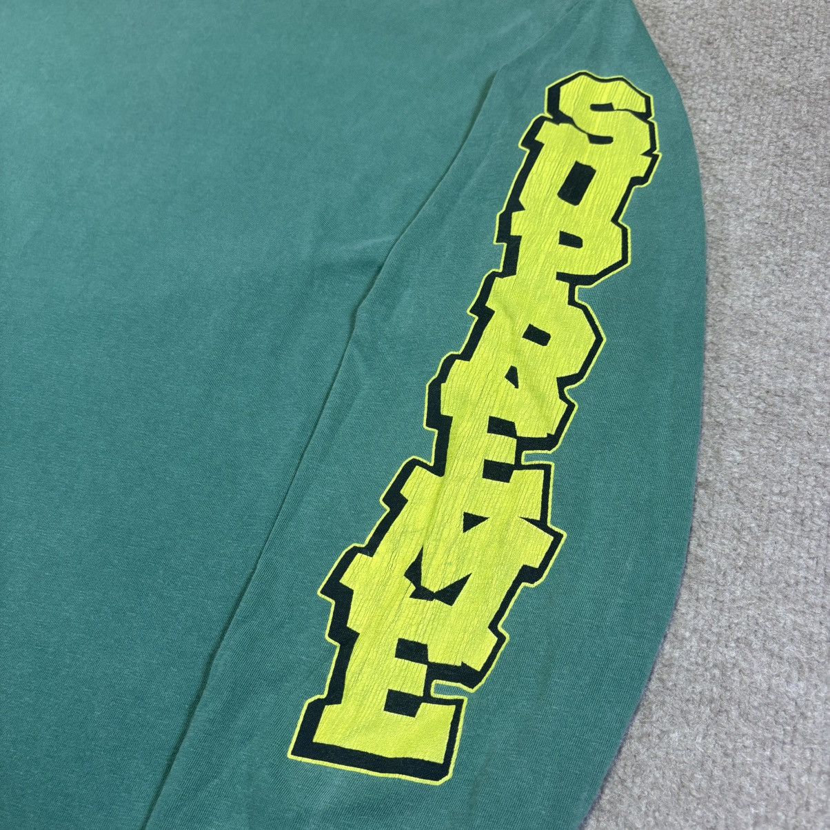 Supreme Supreme Cracked Sleeve L/S Top Shirt SS26 (Green) | Grailed