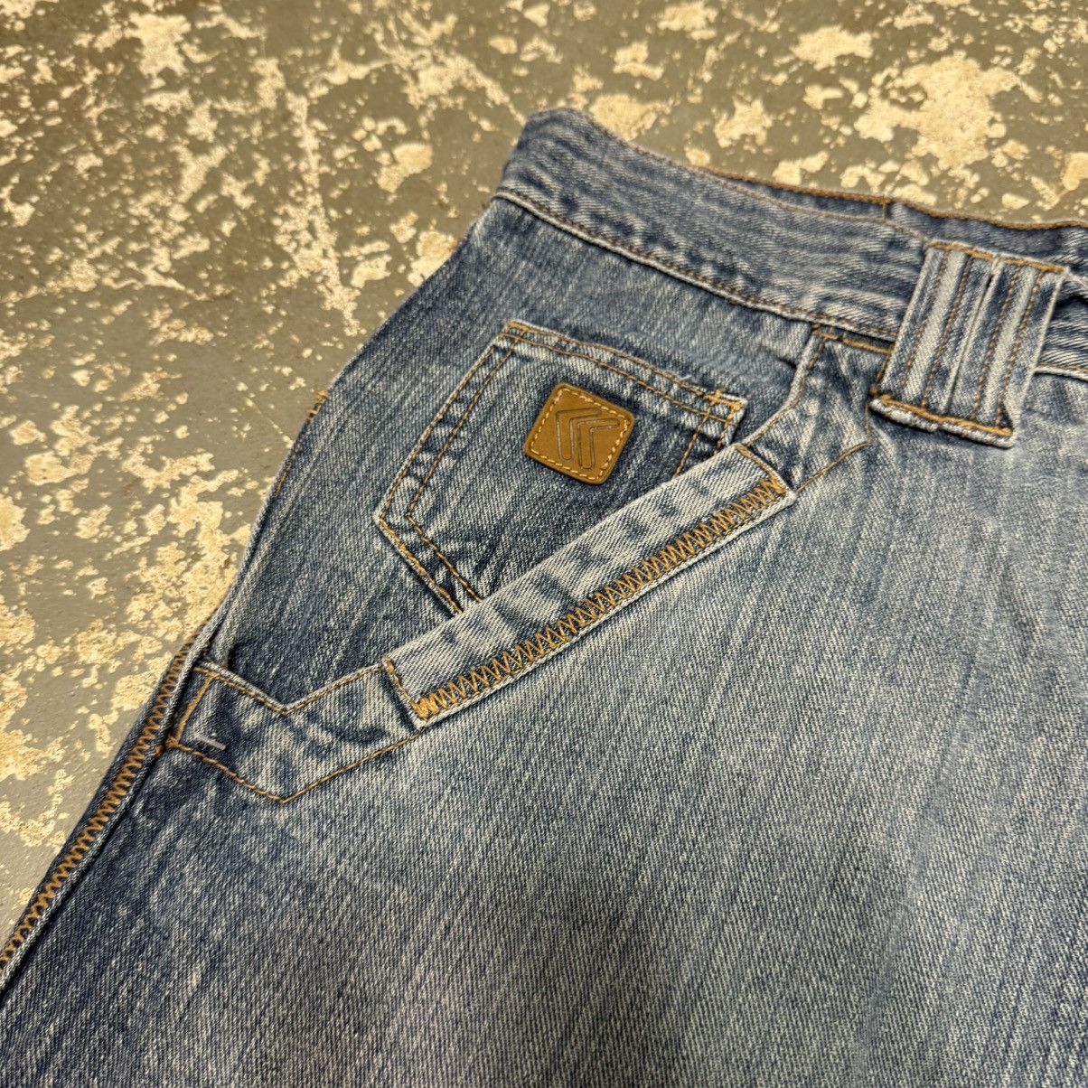 JNCO Vintage Kani Blue Big Pocket Y2K Baggy Shorts Jorts Size US 35 - 7 Thumbnail