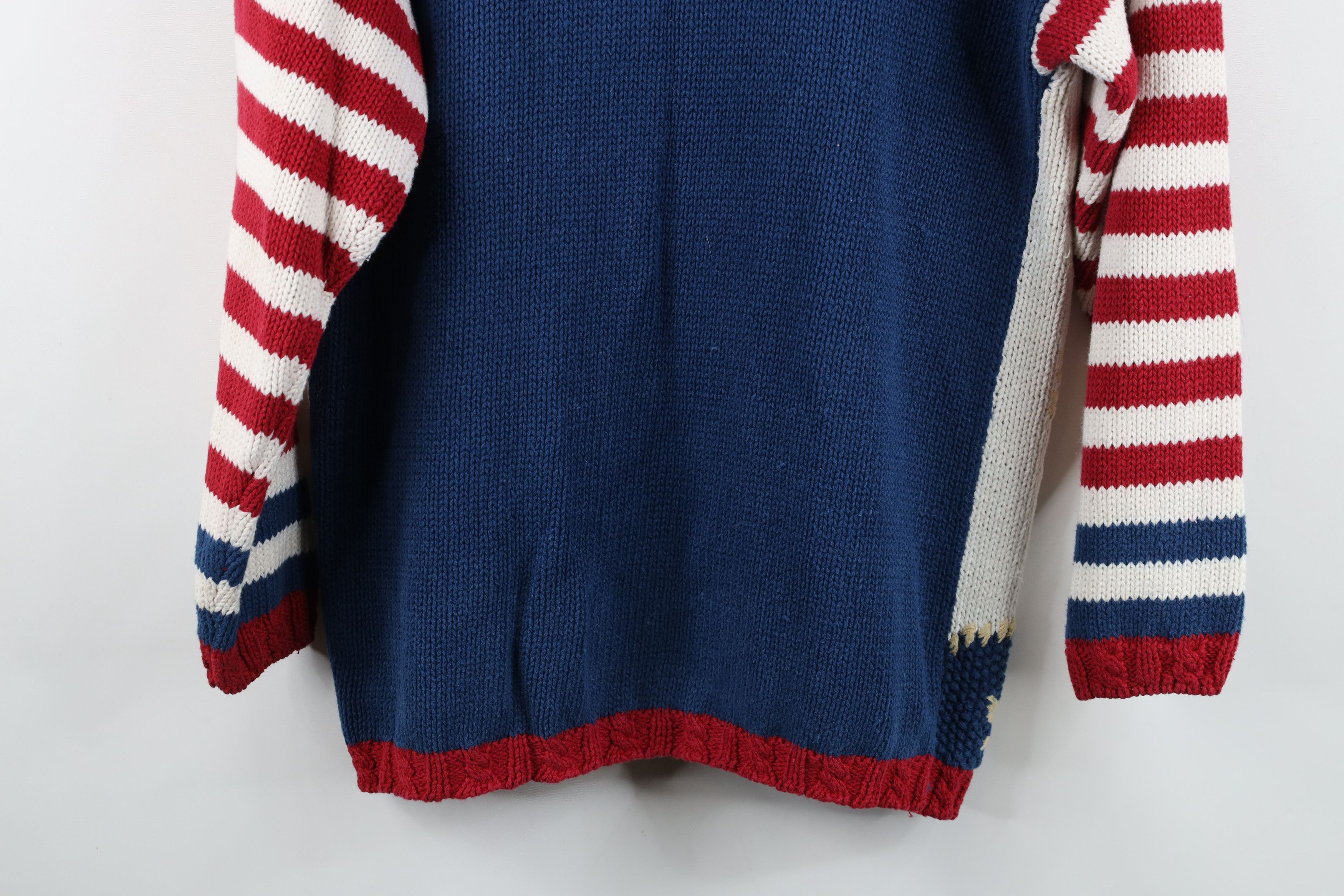 Vintage Vintage 90s Streetwear Flower Boat Anchor Cardigan Sweater Size M / US 6-8 / IT 42-44 - 15 Thumbnail
