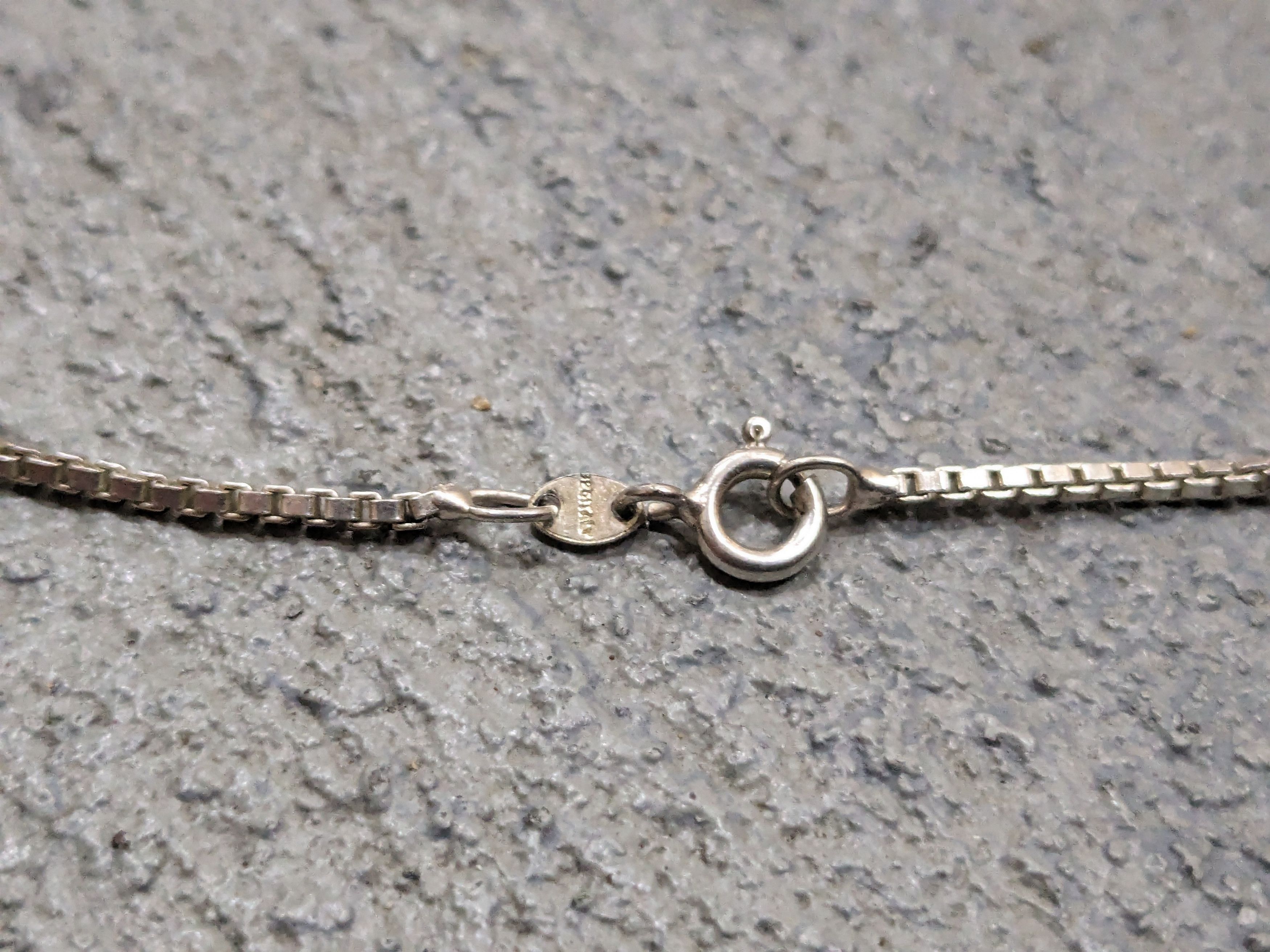Jewelry Sterling Silver Box Link Necklace Chain 30" Modern Size ONE SIZE - 8 Thumbnail