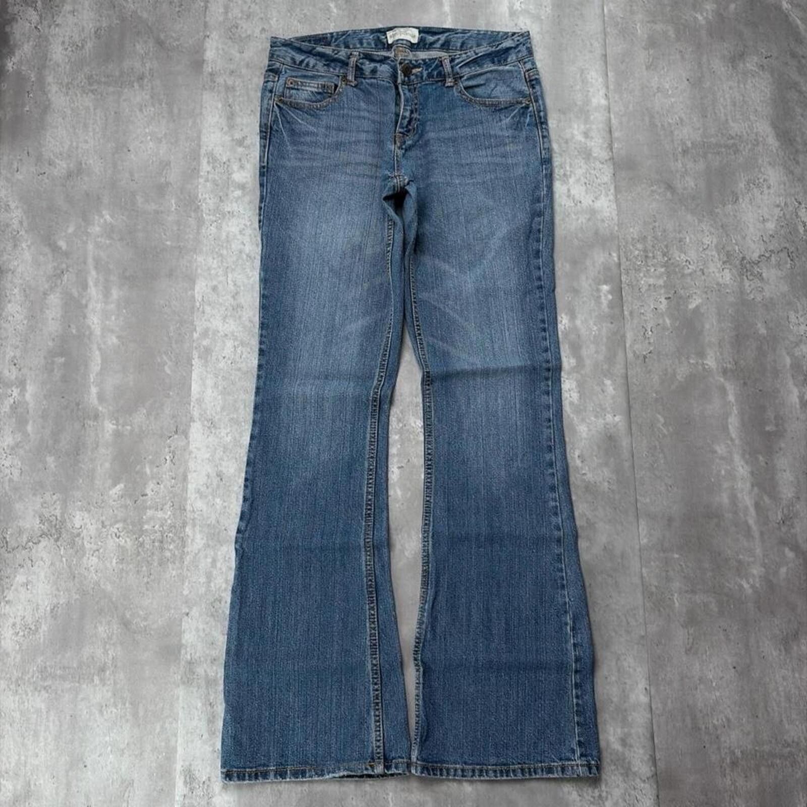 Aeropostale Y2K Blue Aeropostale Grunge Flared Denim Jeans Size 28" / US 6 / IT 42 - 2 Thumbnail