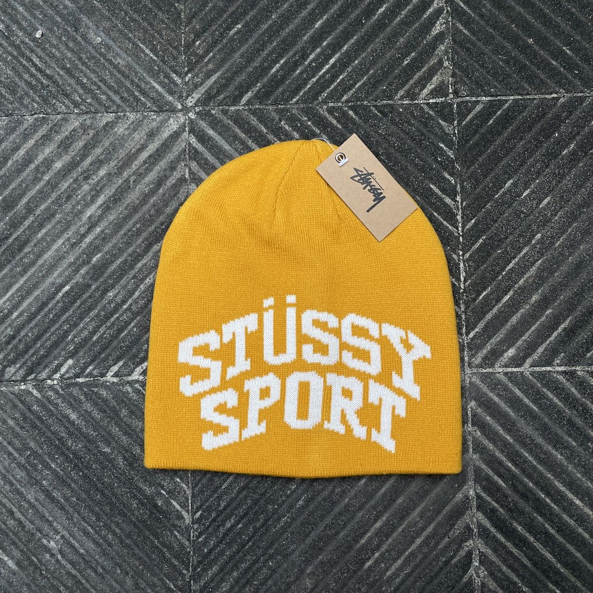 Stussy STUSSY SPORT BEANIE YELLOW OSFA Size ONE SIZE - 2 Thumbnail