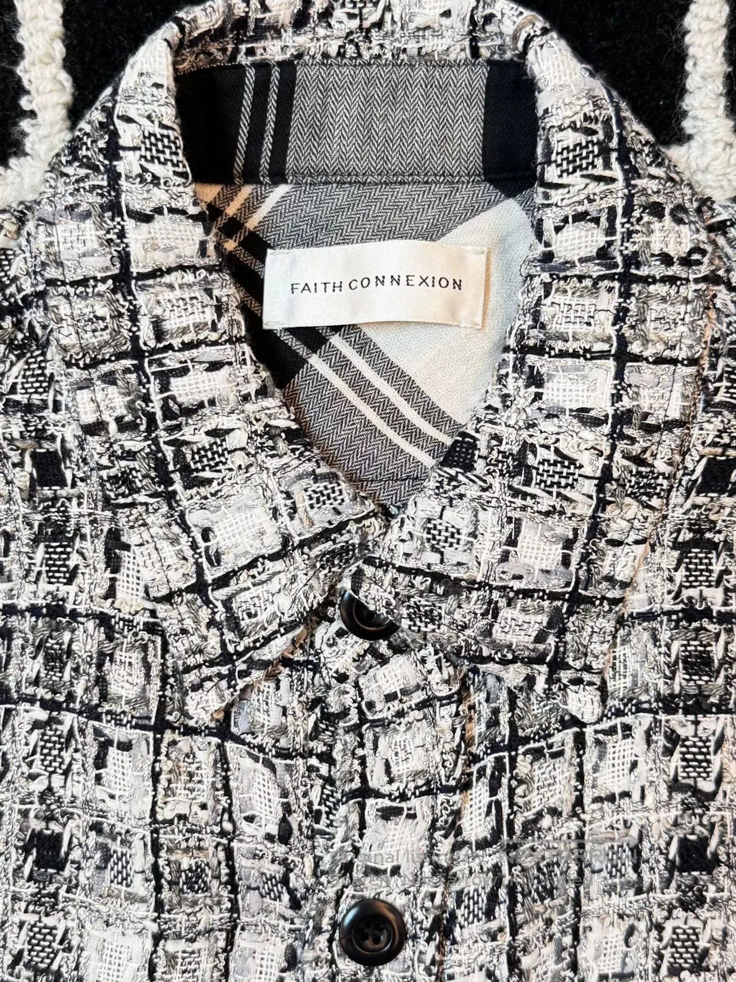 Faith Connexion Faith Connexion Black White Checkered Shirt. Size US S / EU 44-46 / 1 - 3 Thumbnail