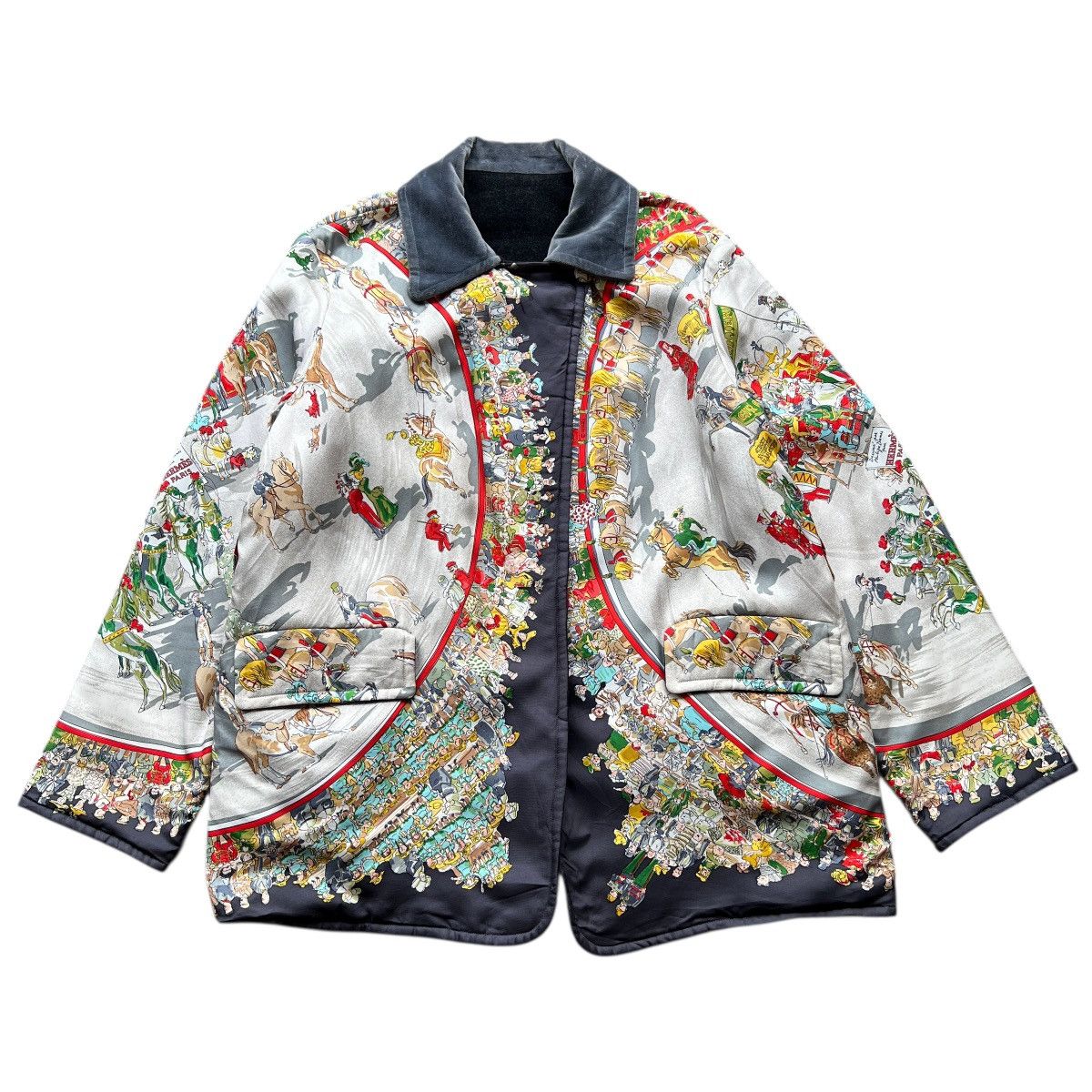 🔥 Rare Vintage Hermes Paris Cirque Molier Reversible Jacket