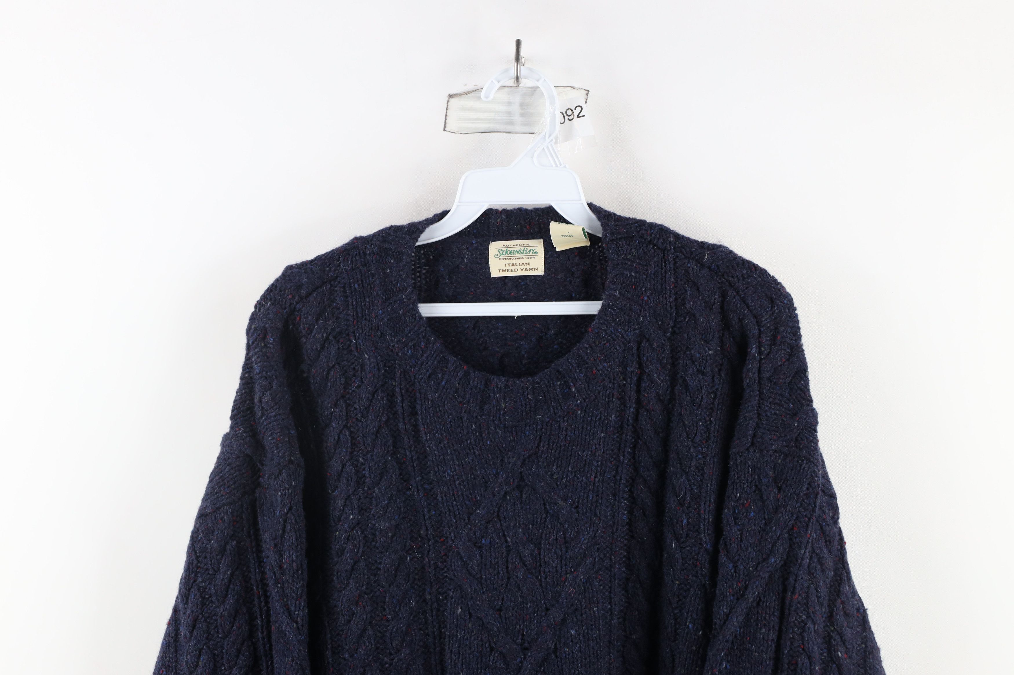 Vintage Vintage 90s Yarn Wool Blend Chunky Knit Fisherman Sweater Size US XL / EU 56 / 4 - 2 Thumbnail