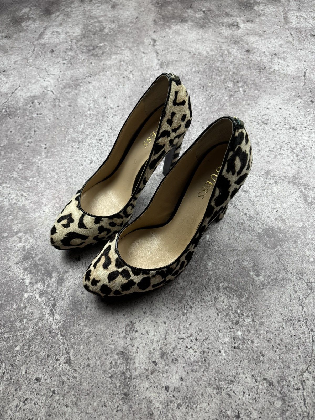 Guess Avant Garde Japanesse Leopard Printed Hells Y2K Boots 00’s Size US 7 / IT 37 - 6 Thumbnail